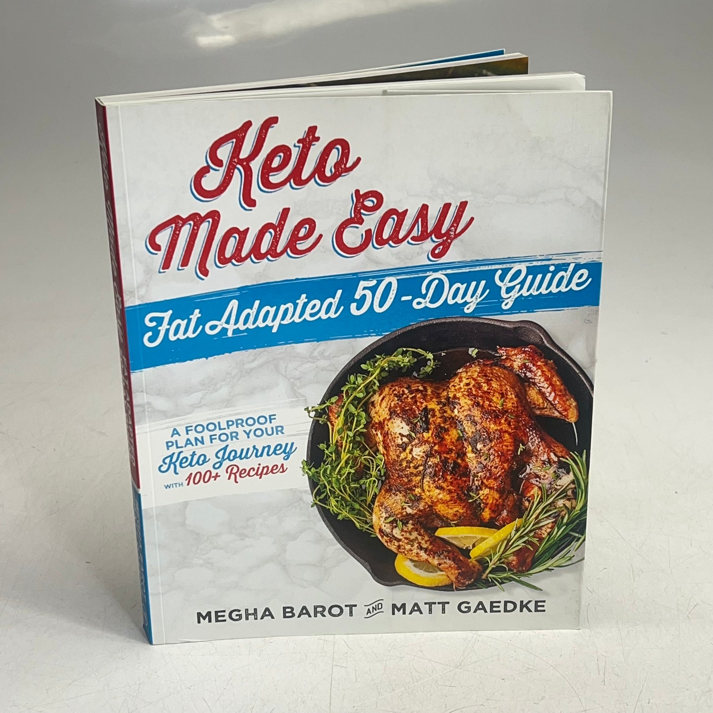 KETO MADE EASY Fat Adapted 50-day Guide by Megha Bardot & Matt Gaedke Paperback