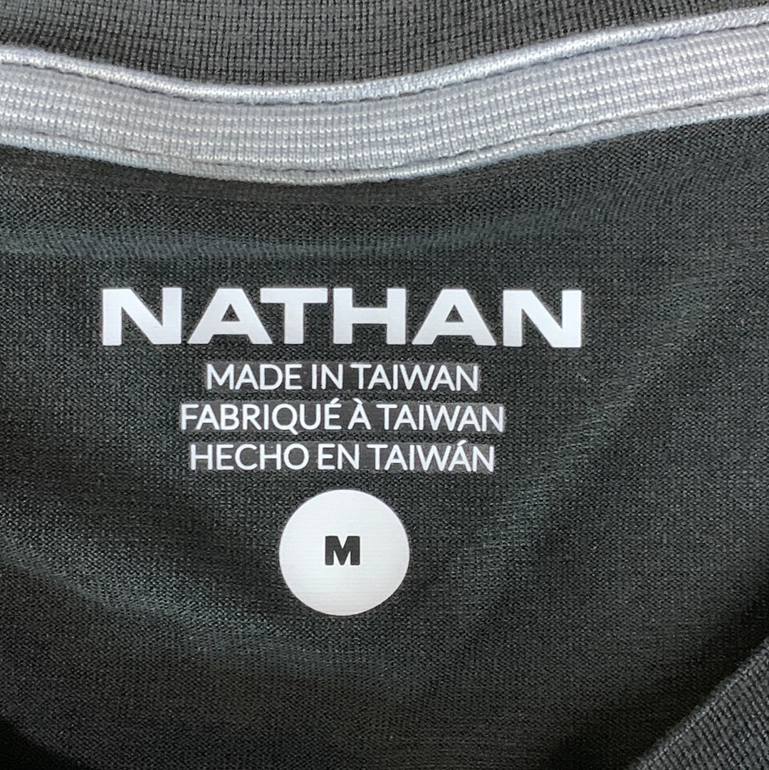 NATHAN Dash Short Sleeve Tee Shirt 2.0 Women's Sz M Black NS51280-00001-M (New)