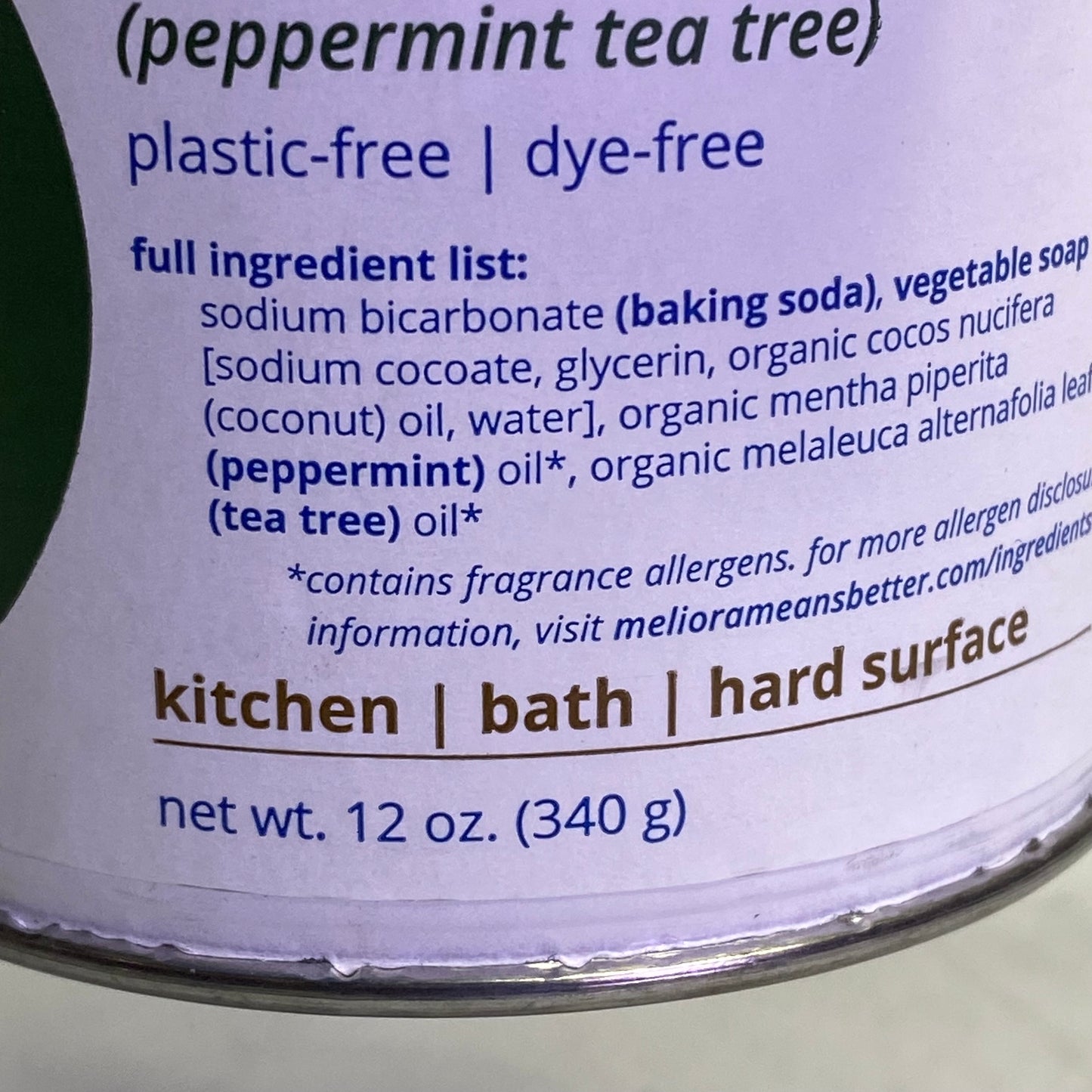 MELIORA Cleaning Products Peppermint Tea Tree 12 oz