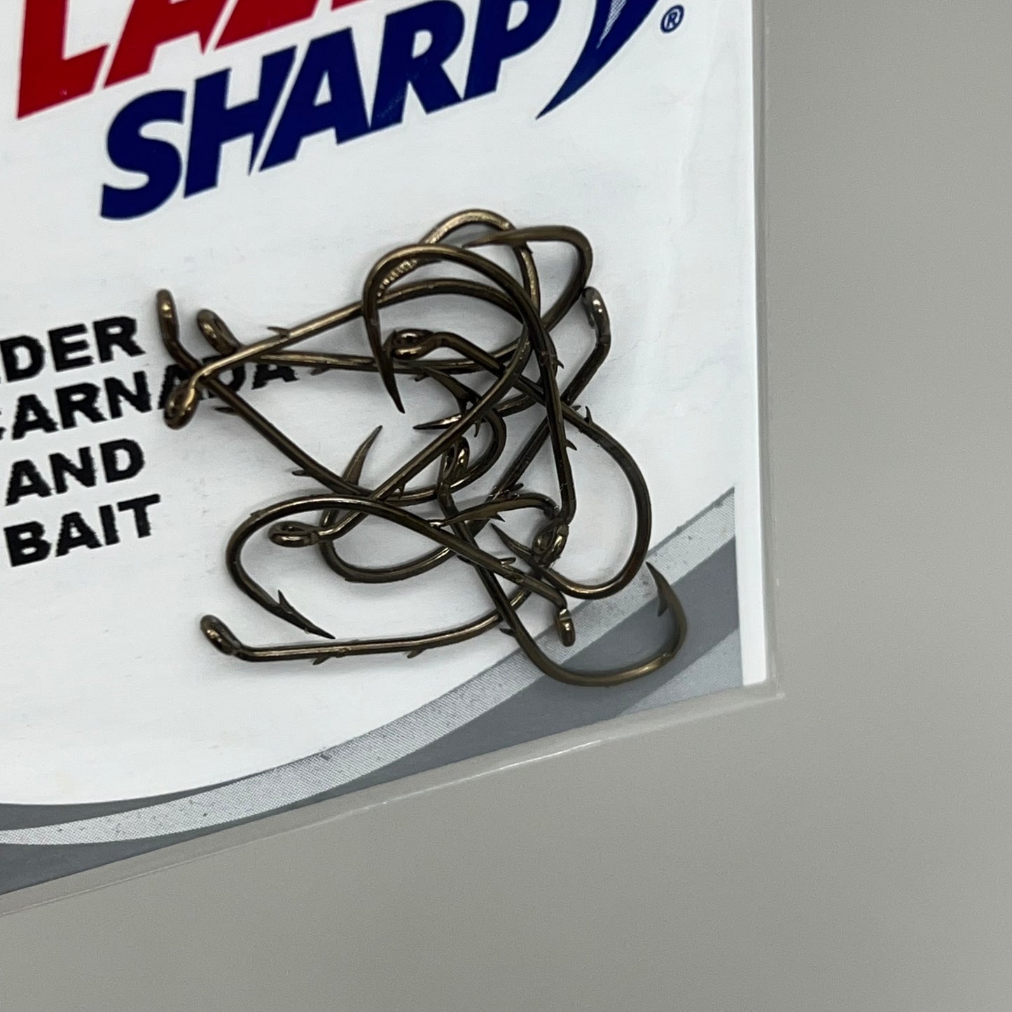 EAGLE CLAW (5 PACK) Sharp Worms & Chunk Baitholder Hook Bronze #4 10pc L181G-4