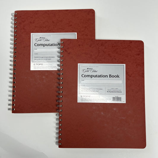 AMPAD (2 PACK) Gold Fibre Computation Book Tops Products 11 3/4"x9 1/4" 22-157