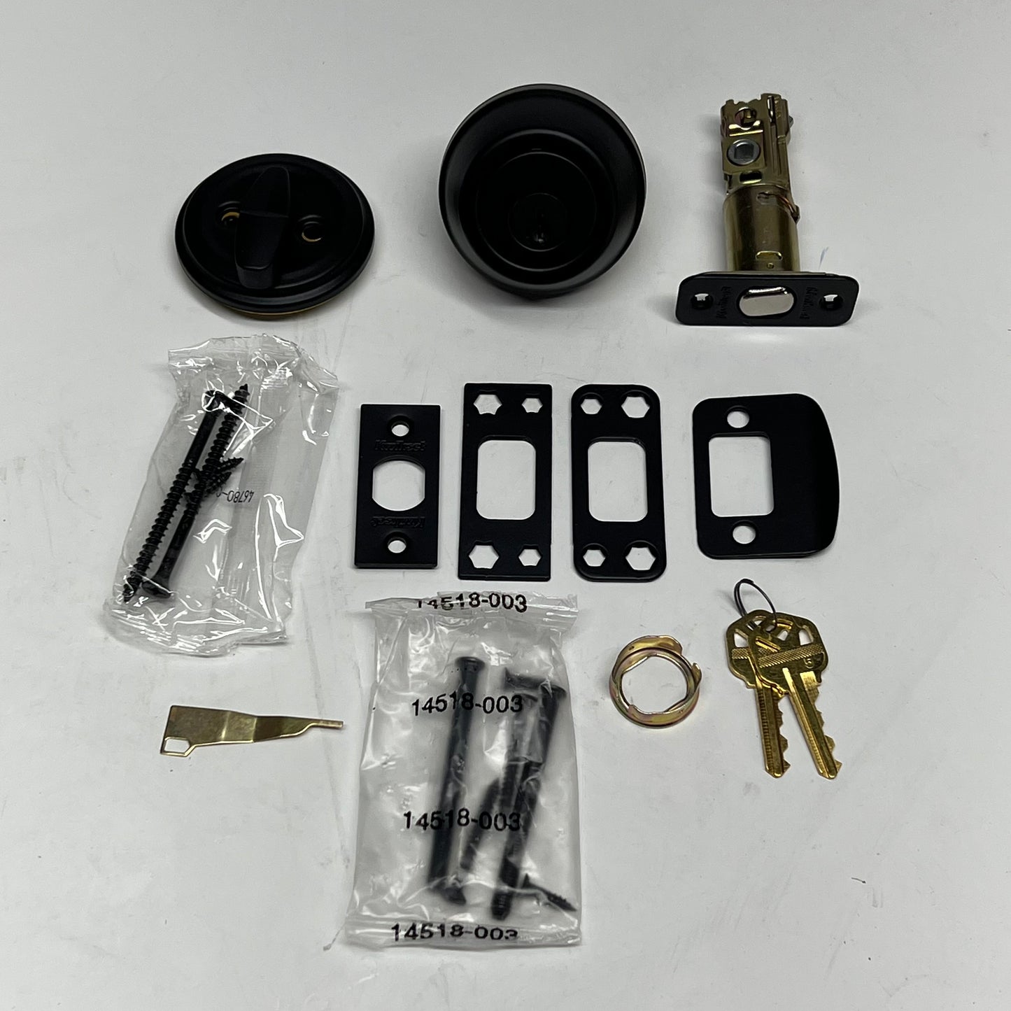 KWIKSET Single Cylinder Deadbolt Smartkey Security Matte Black 97800-229
