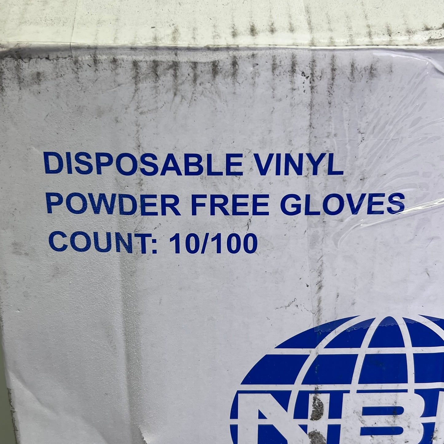 NBD (1 BOX, 10,000 EACH) Disposable Vinyl Powder Free Gloves SZ XL Clear 4066