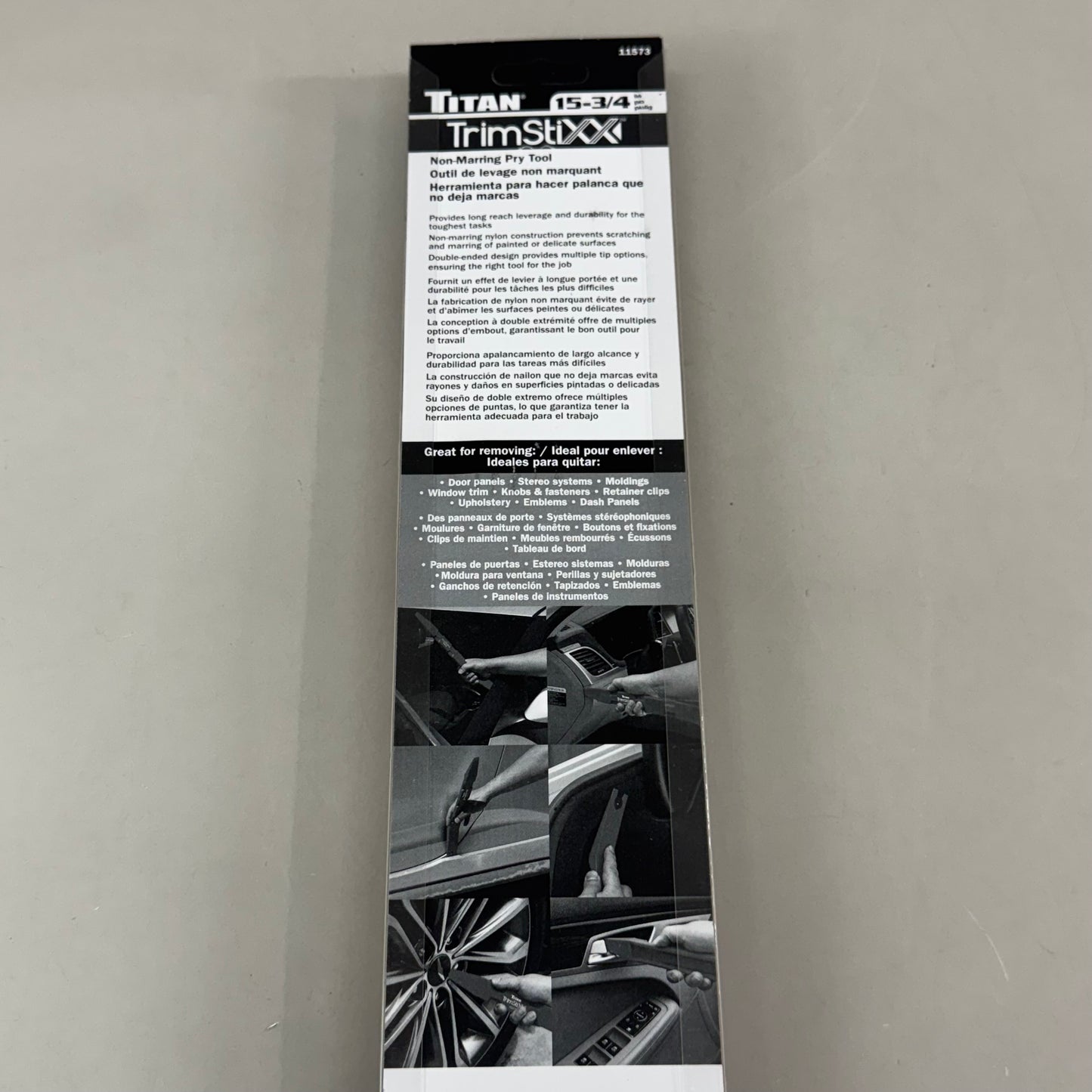 TITAN Trimstixx Non-Marring Pry Tool 15-3/4" Red 11573