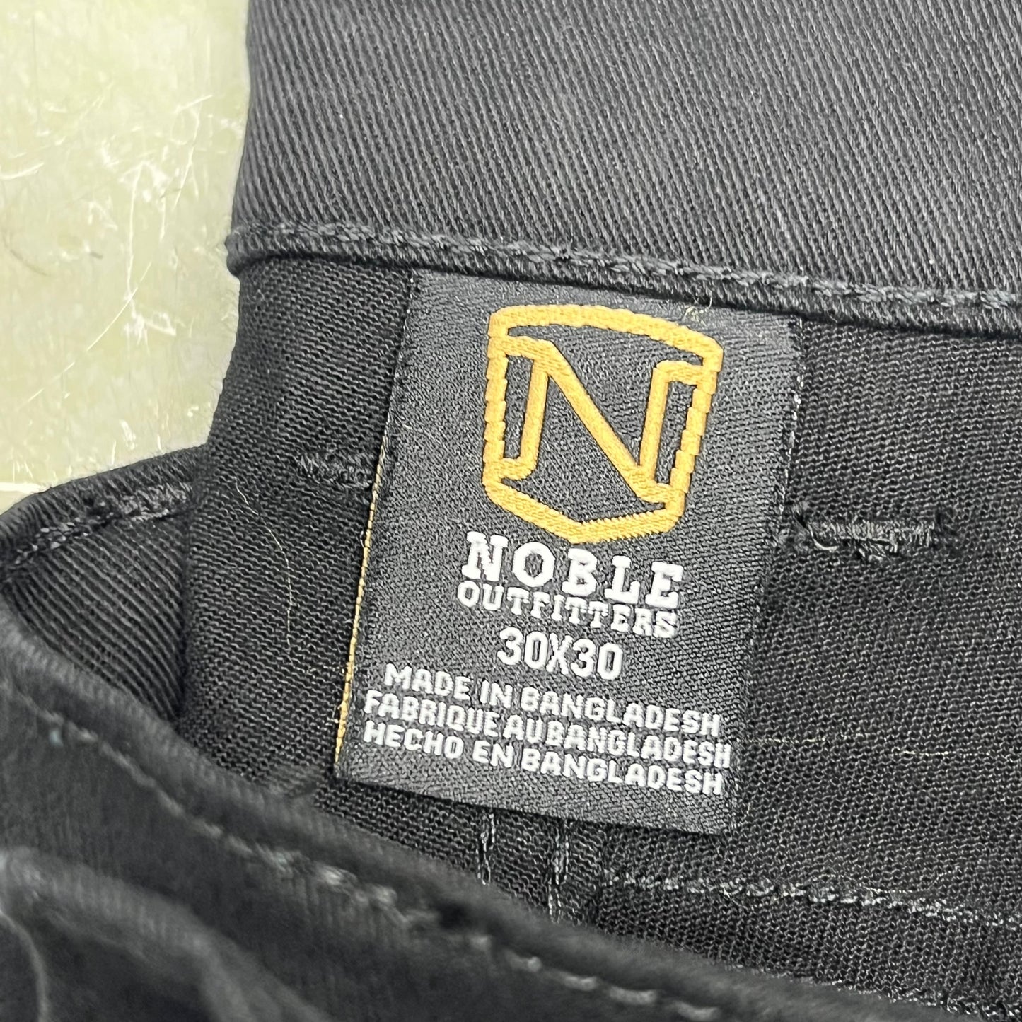 NOBLE OUTFITTERS Flex 5-Pocket Twill Work Pant Men's Sz 30x30 Black 18450
