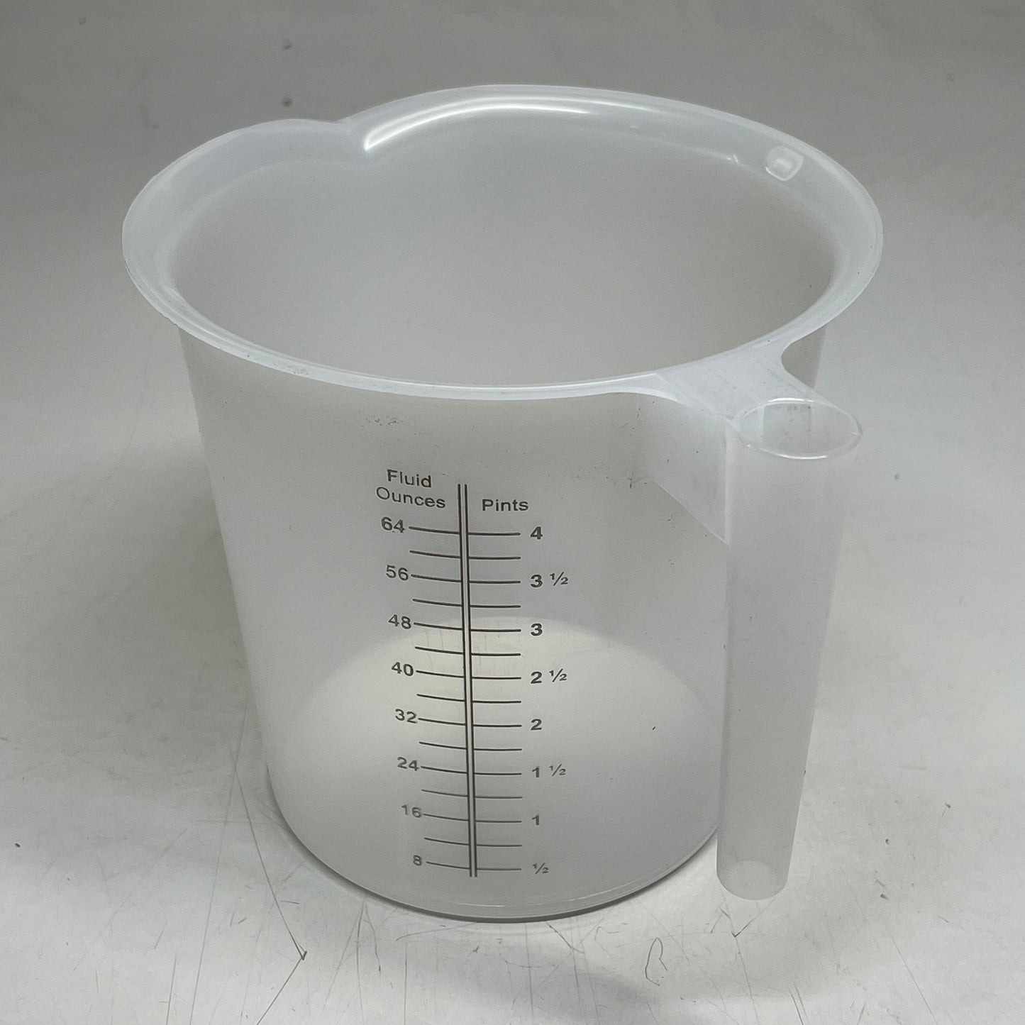 ZA@ AG AD MEASURES (2 PACK) Plastic Mac Pitcher W/ Handle & Spout 2 Quart Clear