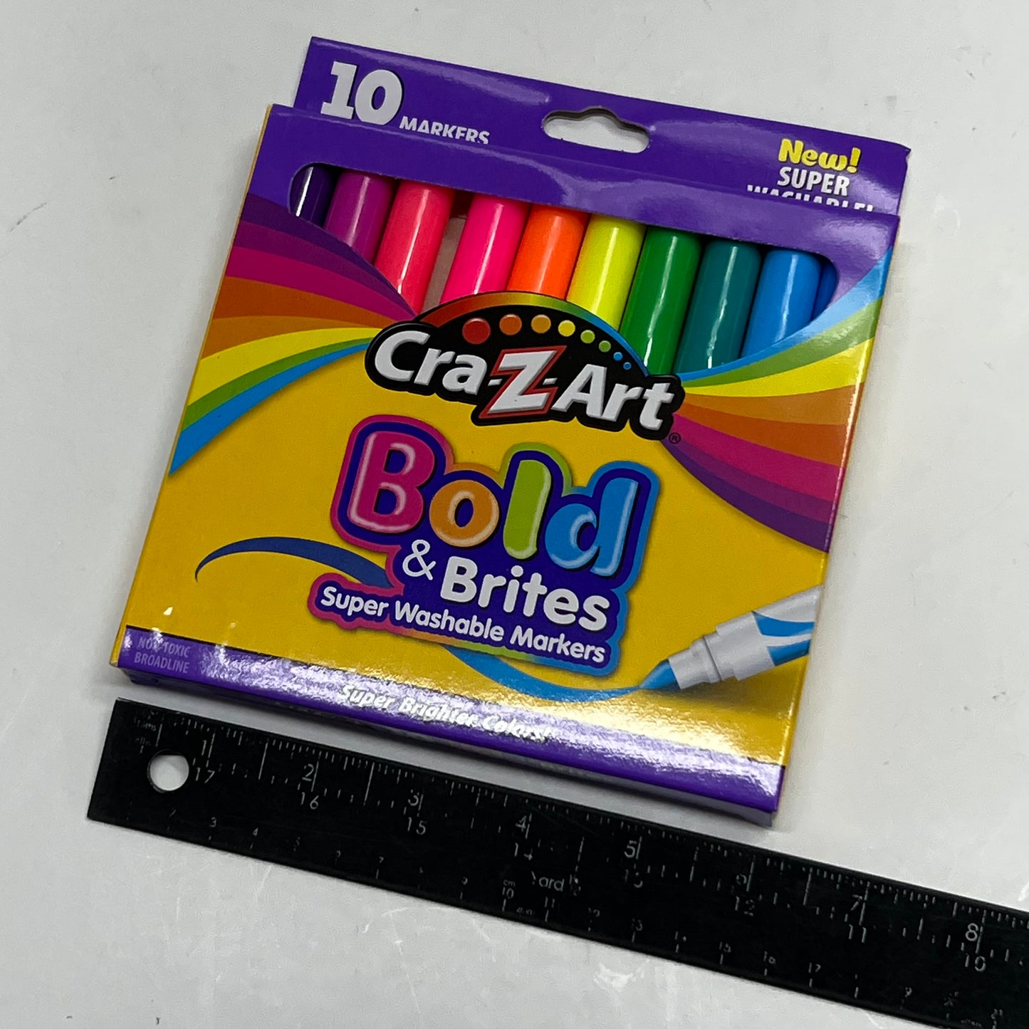CRA-Z-ART (10 PACK) Bold & Brites Super Washable Markers 01329