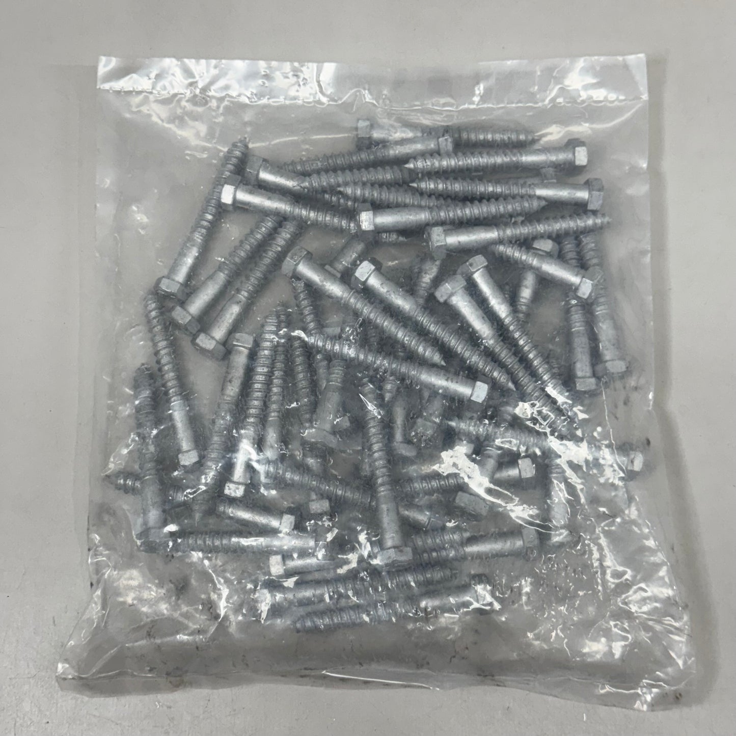 ZA@ UNBRANDED (50 PACK) Hex Lag Screws 3/8 x 3 GR A 307 HDG 3822613