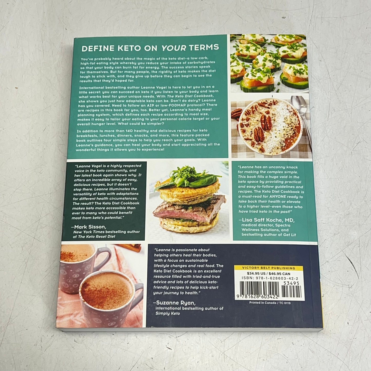 THE KETO DIET COOKBOOK 140+ Flexible Meals Paperback Book by Leanne Vogel