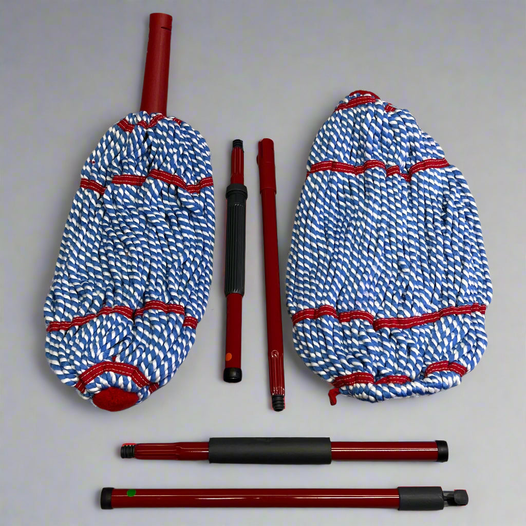 O-CEDAR MICROTWIST MAX Microfiber Twist Mop With Extra Refill, Blue & Red TSU172829