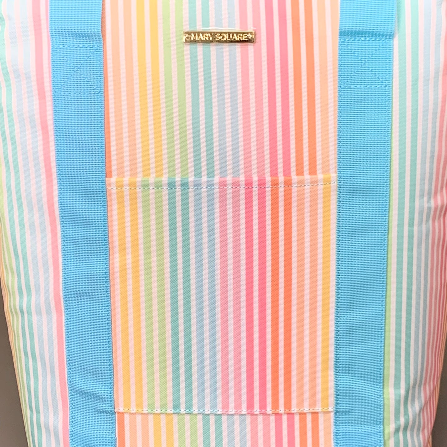 MARY SQUARE Cooler Backpack Leak Resistant Sunset Stripe 45001