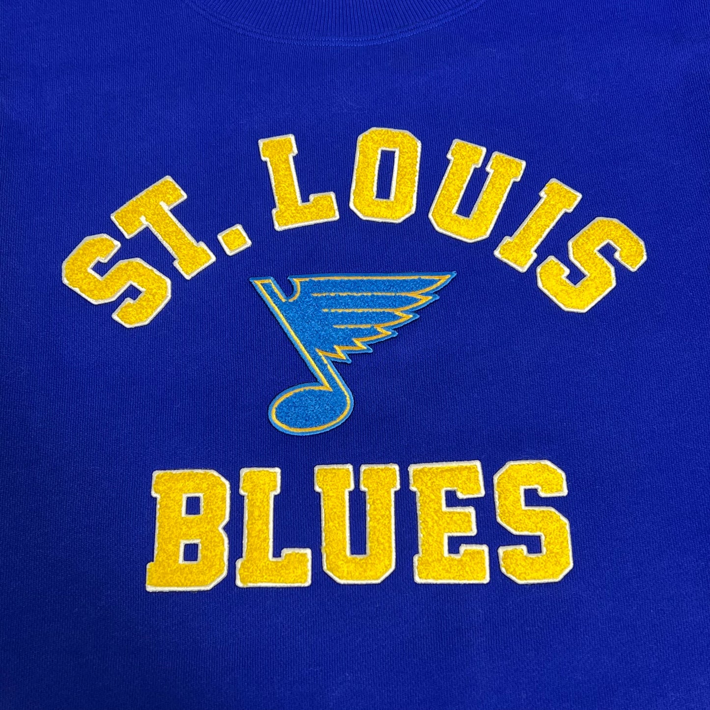 LULULEMON St. Louis Blues Steady State College Crewneck Men's Sz 2XL Cobalt Blue
