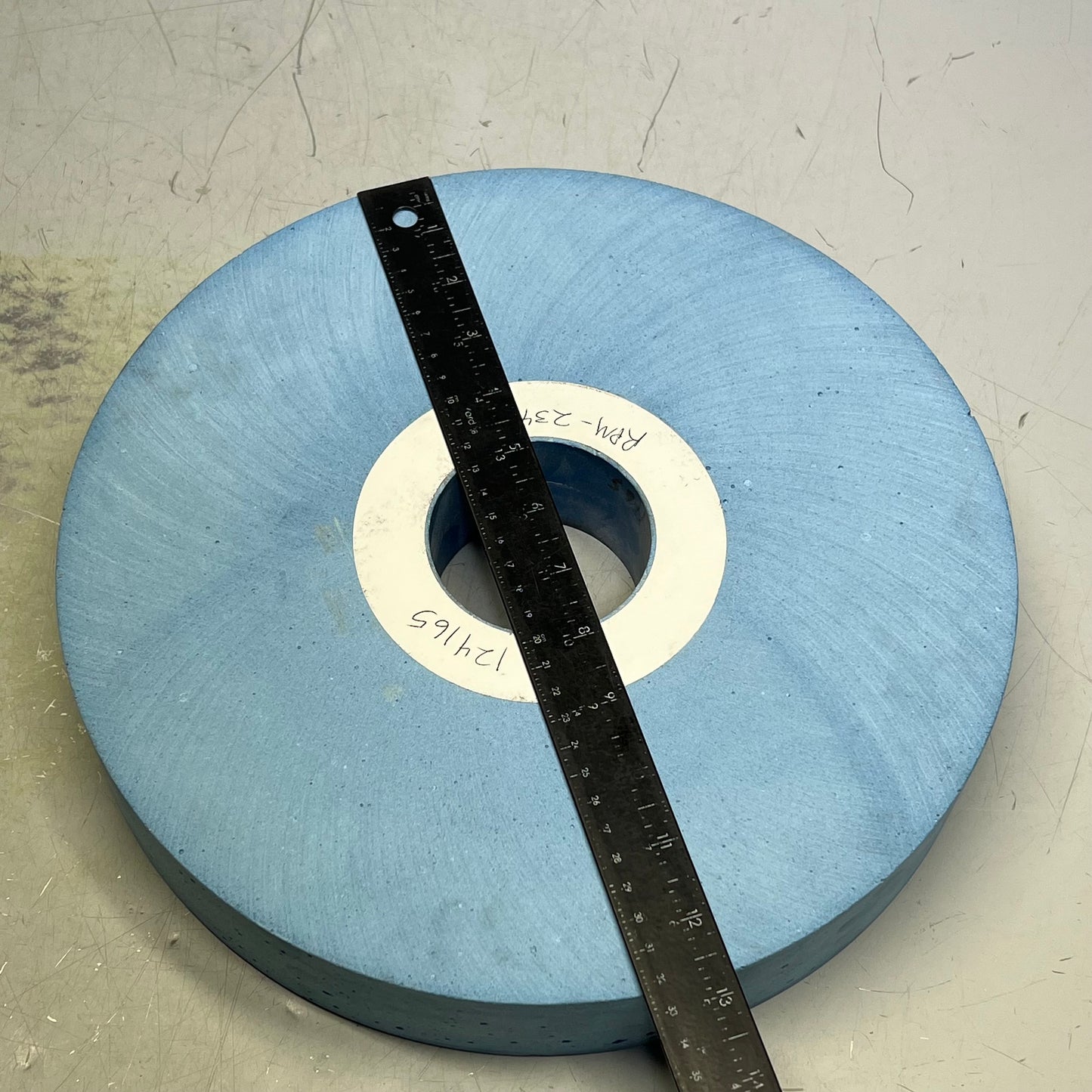 ROCHESTER Grinding Wheel 3" Arbor RPM 2344 330 x 55 x 76.2mm Light Blue 124165