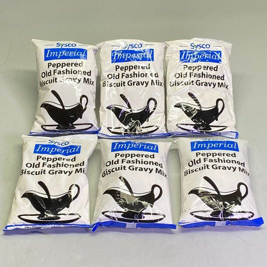 SYSCO (6 PACK) Old Fashioned Biscuit Gravy Mix 24 oz White 5078290