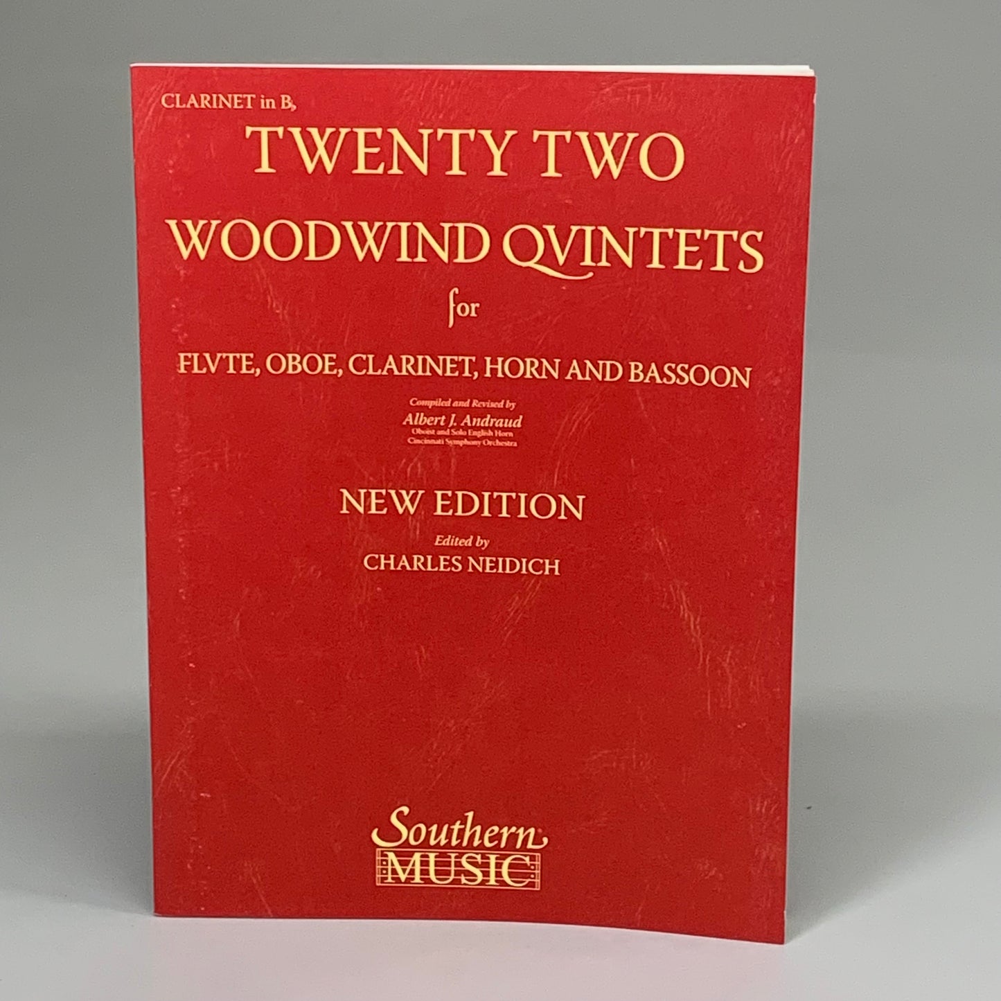 SOUTHERN MUSIC (5 PACK!) Twenty Two Woodwind Quintets New Edition Red AS-IS