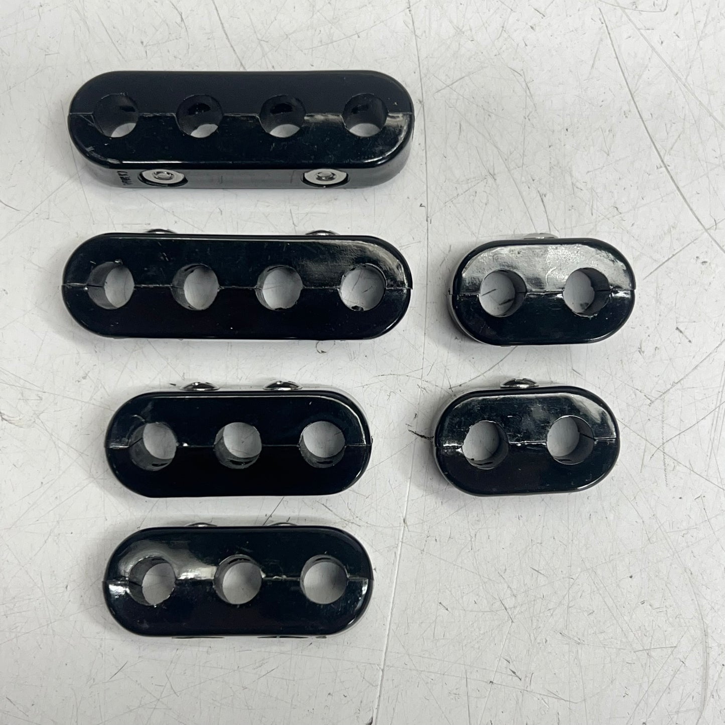 TAYLOR CABLE (6 PIECE) Taylor Clamp Style Wire Separator Set 7-8.2MM Black 42700