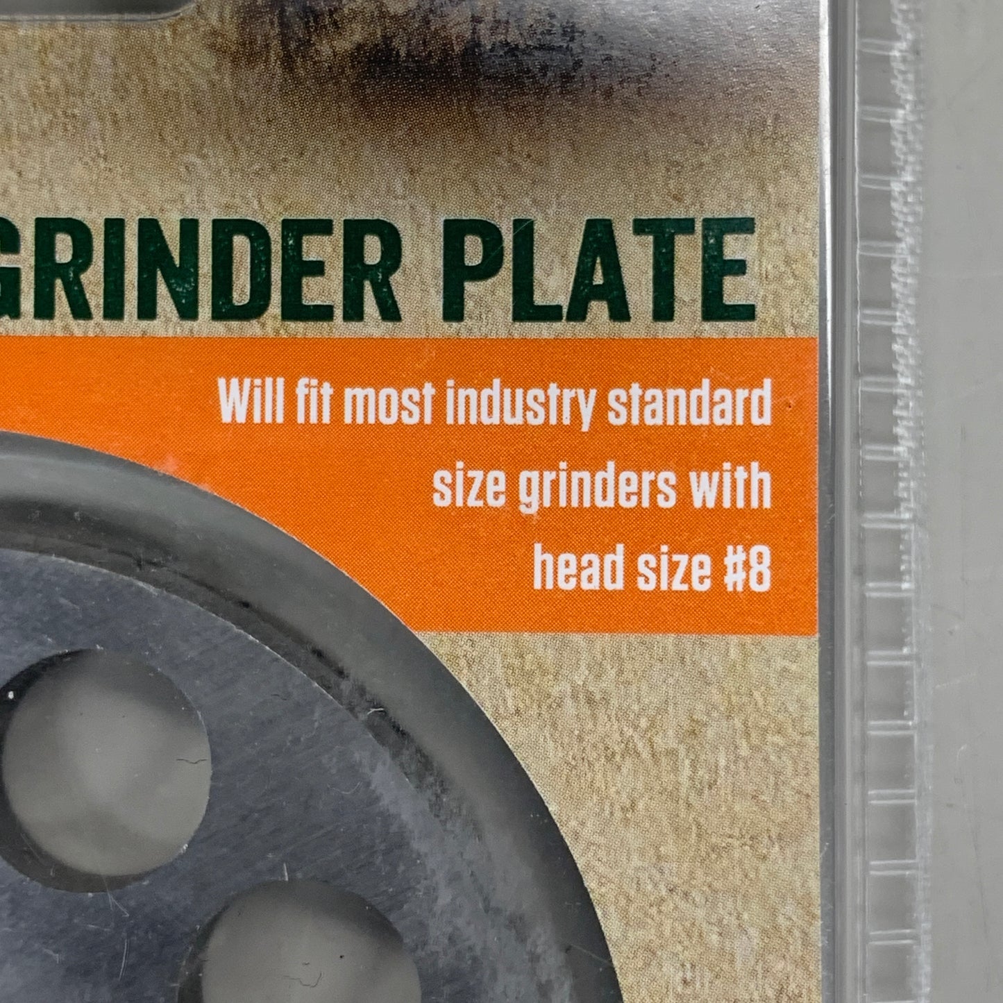 LEM Grinder Stuffing Plate 12mm #8 1/2" Stainless Steel 2-3/8" Diameter