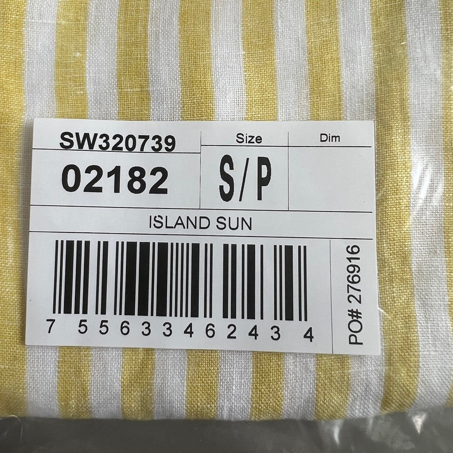 TOMMY BAHAMA Women's Cabana Stripe Shirt Sleeveless Island Sun Yellow Size S (New)