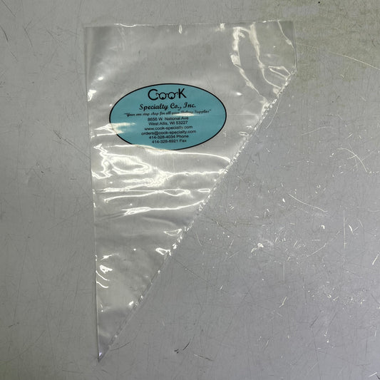 ZA@ COOK (100 COUNT ROLL) Pastry Bags 12" Clear 20706 7091011