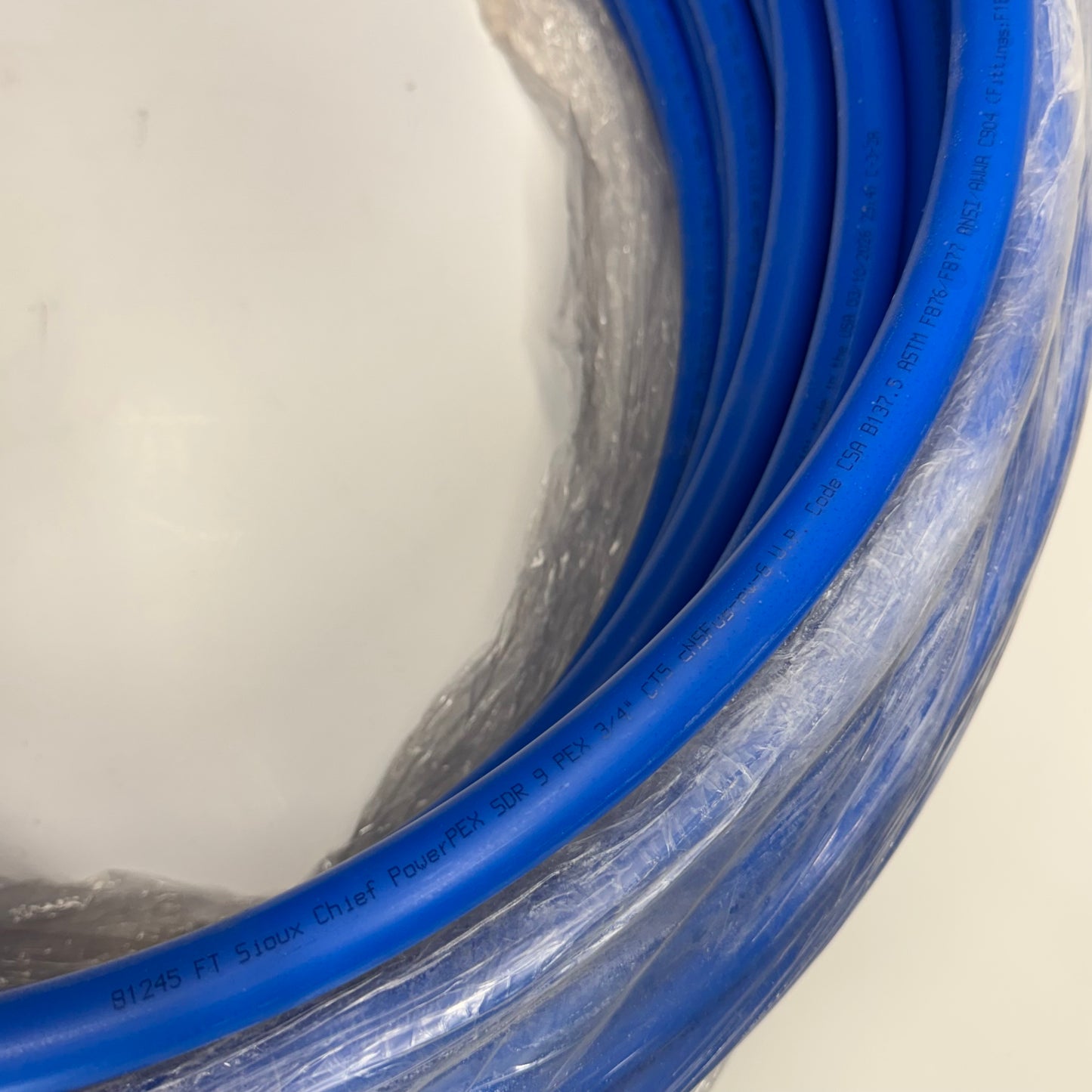 SIOUX CHIEF Powerpex Non-Barrier Pex-B Tubing Sz 3/4" x 300 ft, Blue 665X3B300