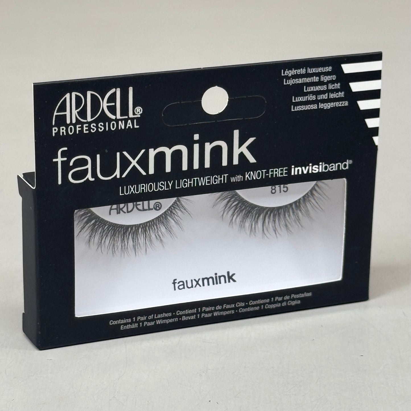 ARDELL (4 PACK, 1 PAIR EACH) Fauxmink Eyelashes Lightweight Knot Free 815
