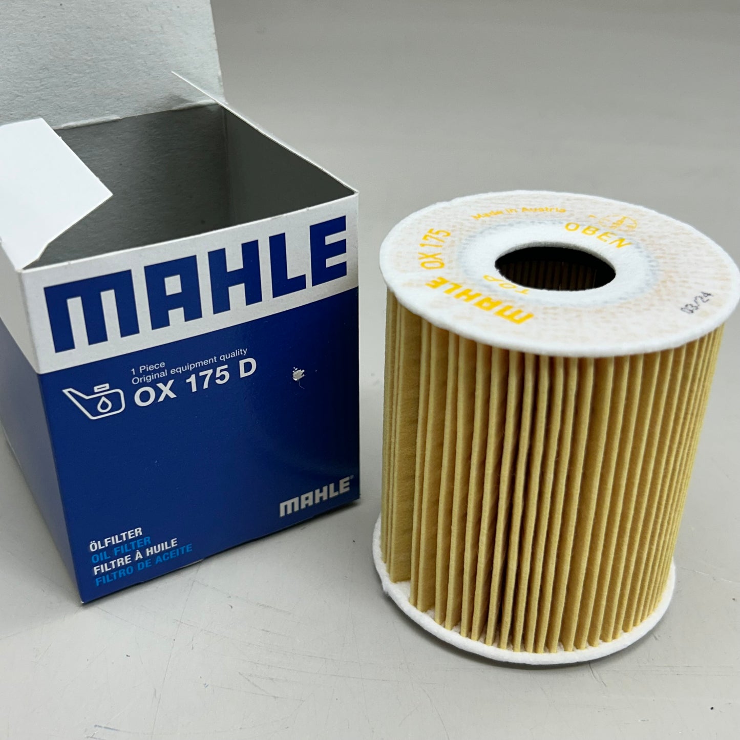 MAHLE Engine Oil Filter Replacement Part For Ram & Mini Cooper OX 175D