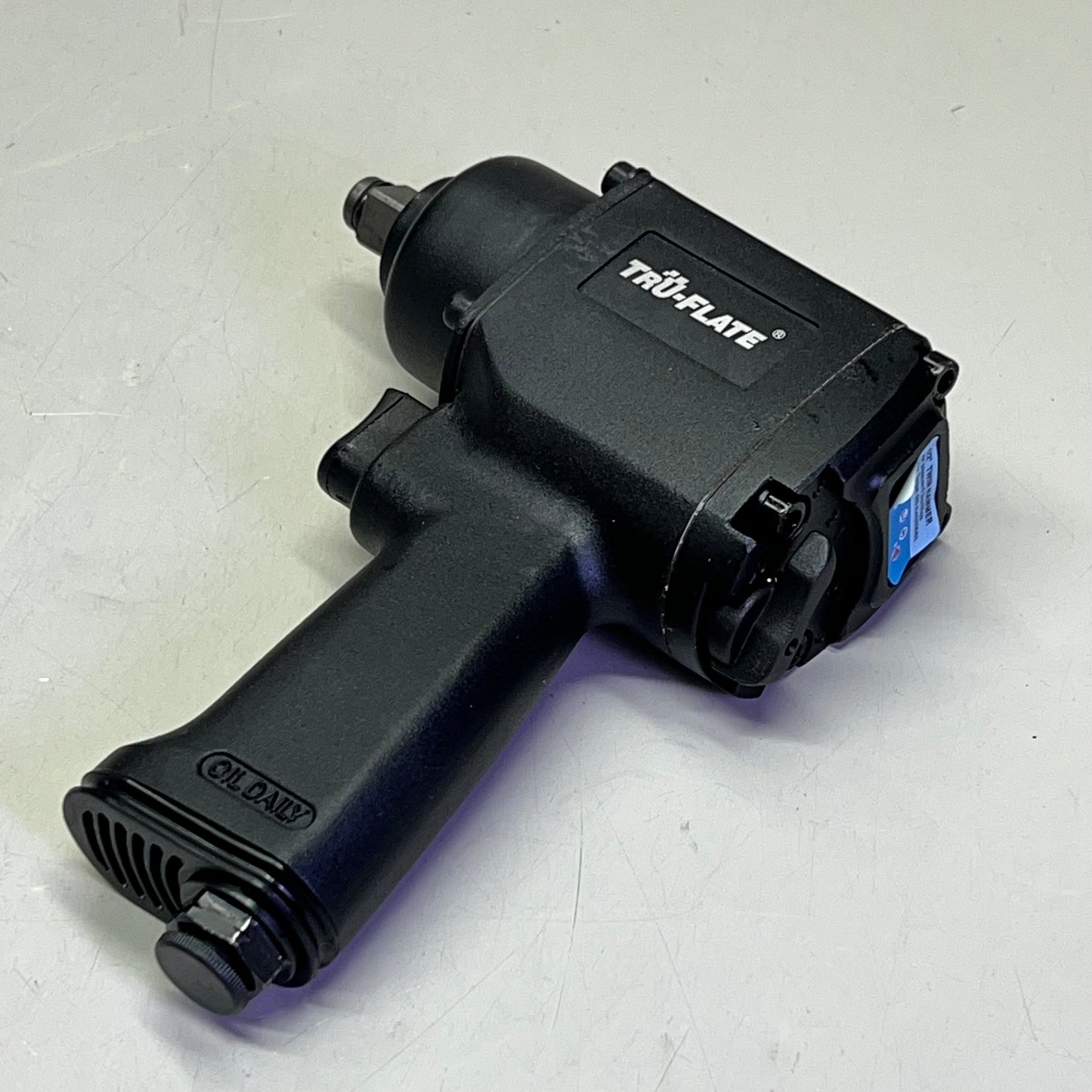 TRU-FLATE Short Body Stubby Impact W/ HI FLO Included 1/2" Black 25-513 25-313