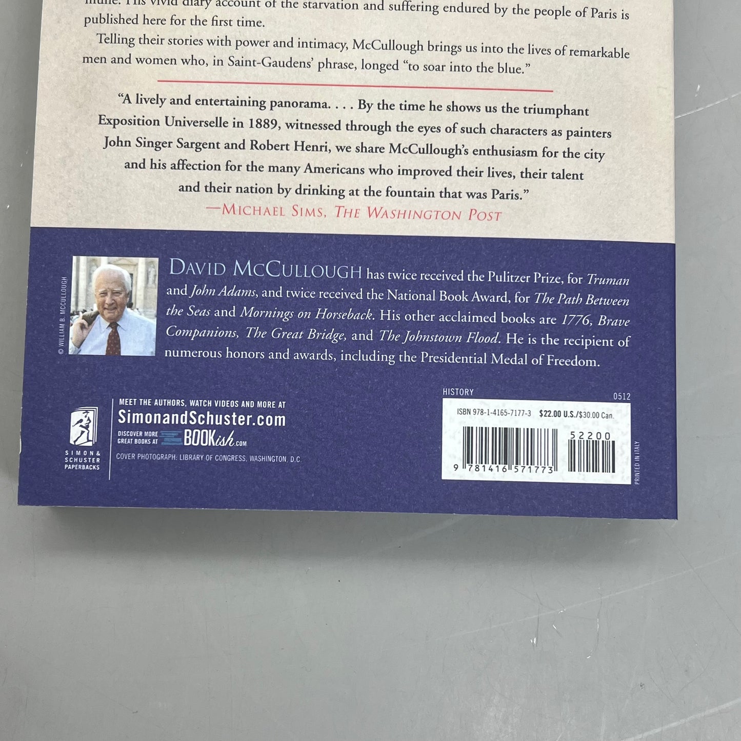 THE GREATER JOURNEY  Americans In Paris By David McCullough Paperback Book