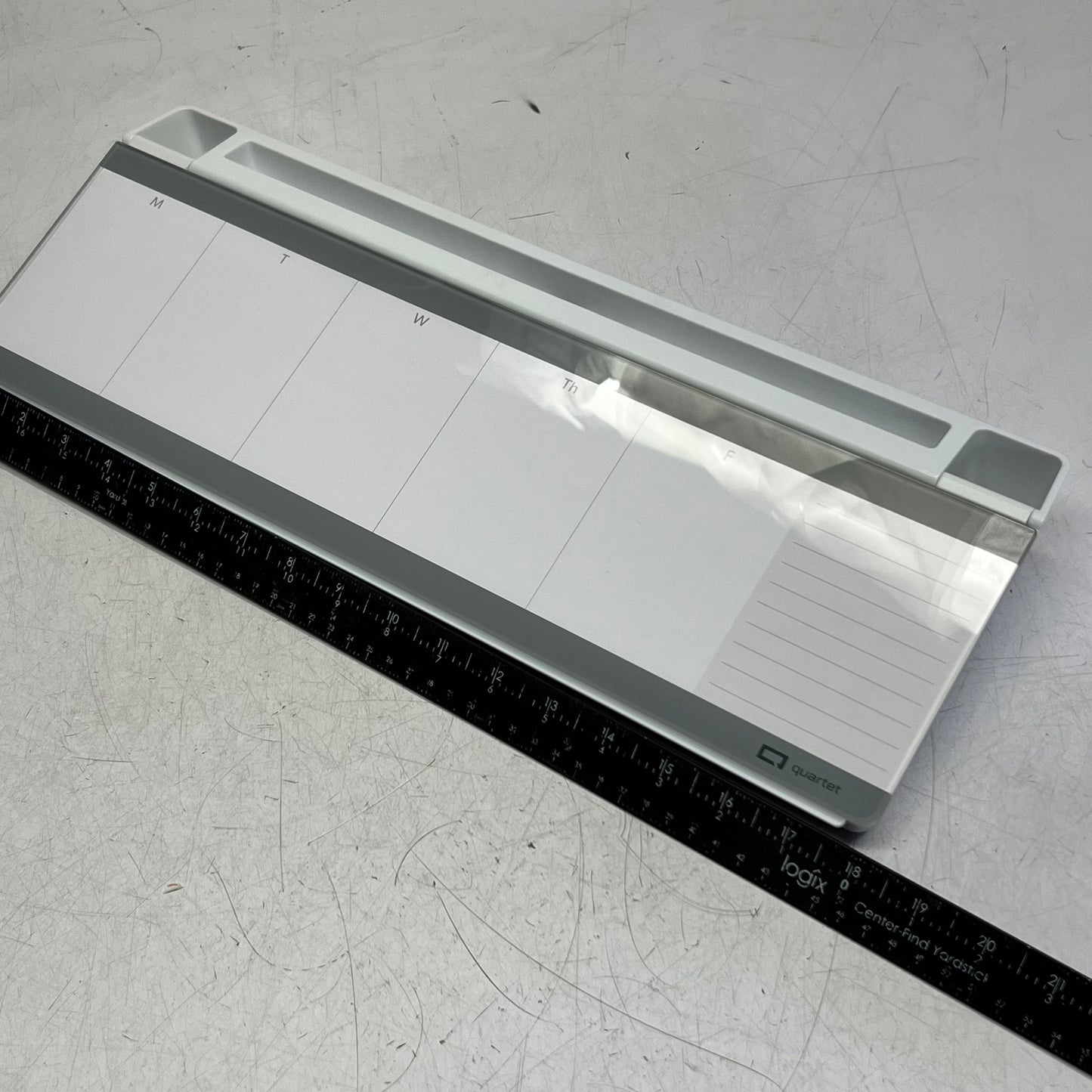 QUARTET Desktop Fiber Glass Dry Erase Board W/ Flip-top 18" x 6" White Q090F04-R
