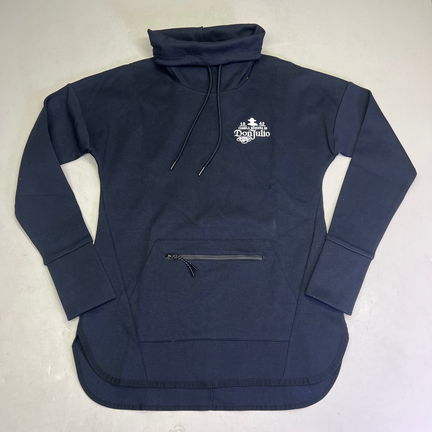 SPORTS TEK Don Julio Long Pullover Hoodie Cowl Neck Women's Sz S Black/White