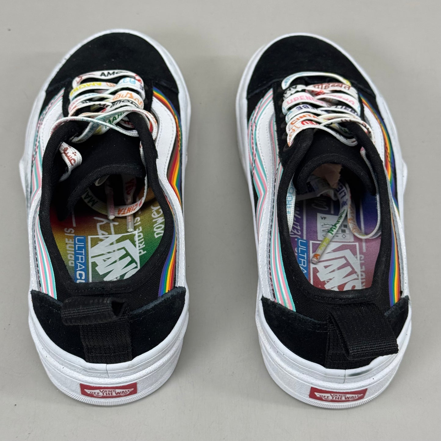 VANS Old Skool Sentry WC Pride Sneaker Women's 5.0 Men's 3.5 Rainbow/Black/White