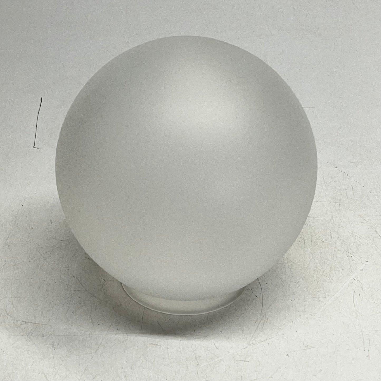 LA LUMINAIRE AUTHENTIK Porcelain Spherical Lighting Shade ~6.5" Frosted White