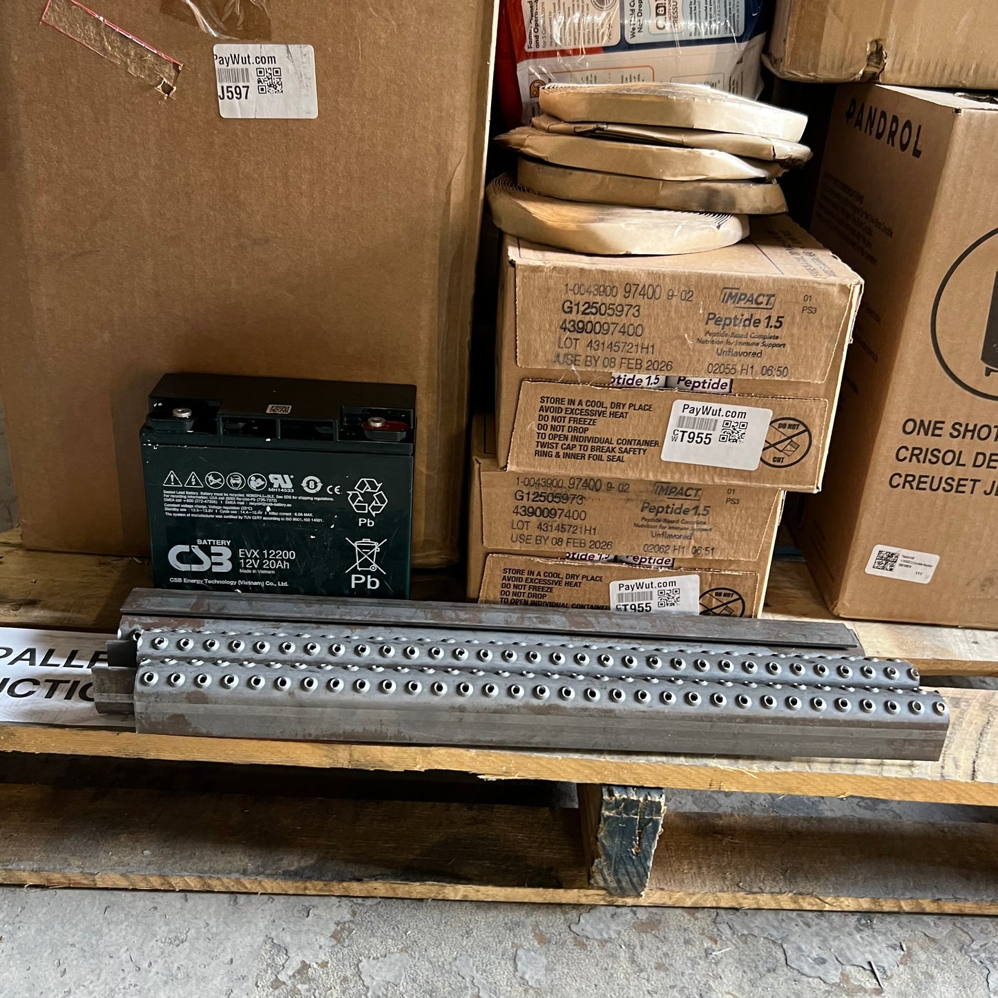 ZA@ Pallet of MIXED Battery, Underwear, Protein, Classification Folders, Adult Diapers, Cabinetry Wooden Drawer Cutlery Tray, Etc... (AS-IS)