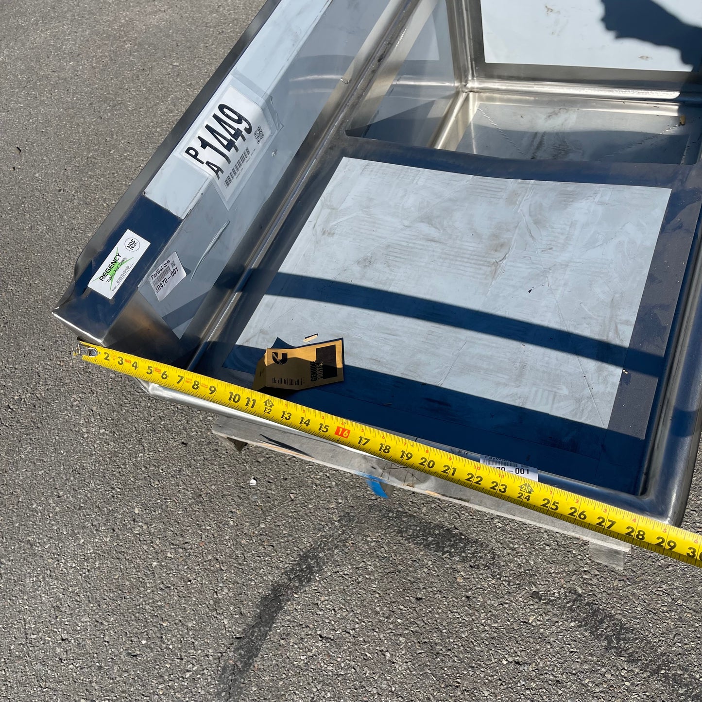 ZA@ Pallet of REGENCY 3 Compartment Commercial Sink Stainless Steel 600S32424224 (AS-IS)