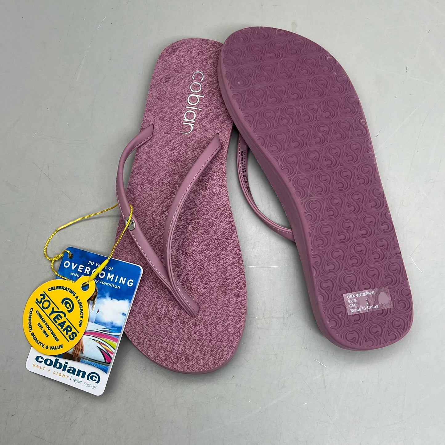 COBIAN Nia's Bounce 2 Sandals Women's Sz 6, EU 35.5 Mauve NIA25-003-6