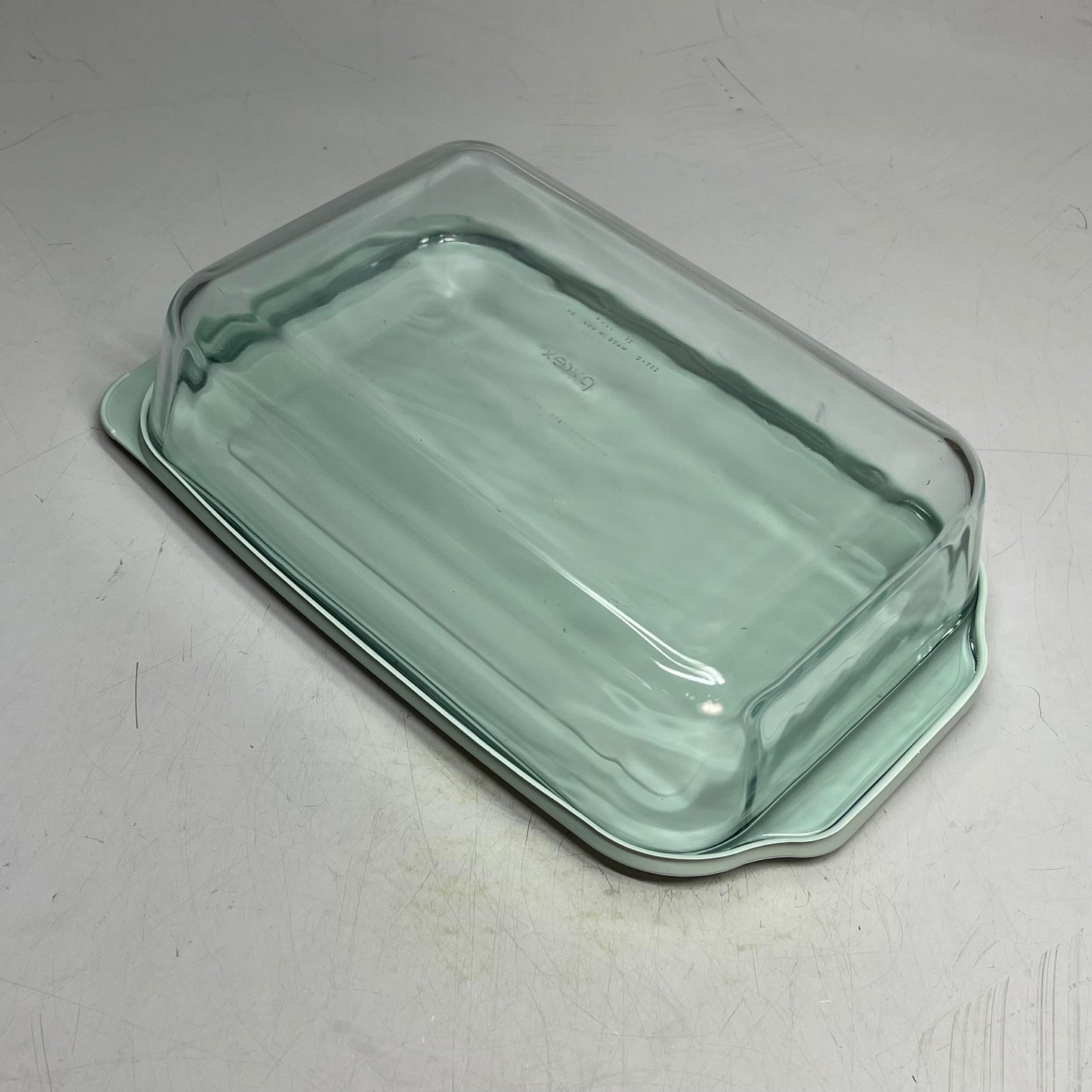 ZA@ PYREX (6 PIECE SET) Glass Baking Dish Set W/ Lids 5 Qt, 2.6 Qt & 3.1 Qt Clear/|Sage 1135014