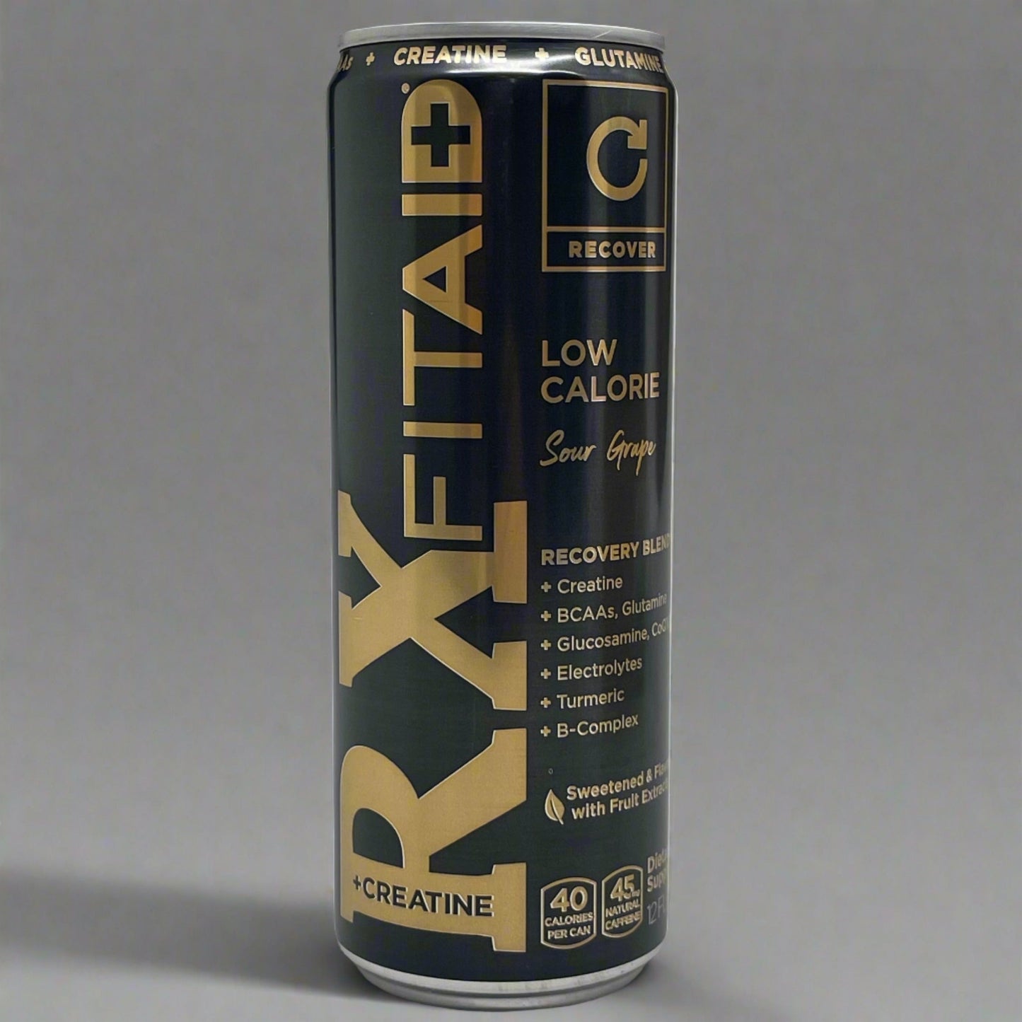 ZA@ FITAID (12 PACK) RX Creatine+ Sour Grape 40 Cal 40mg Caffeine 12 fl oz 9/25 E