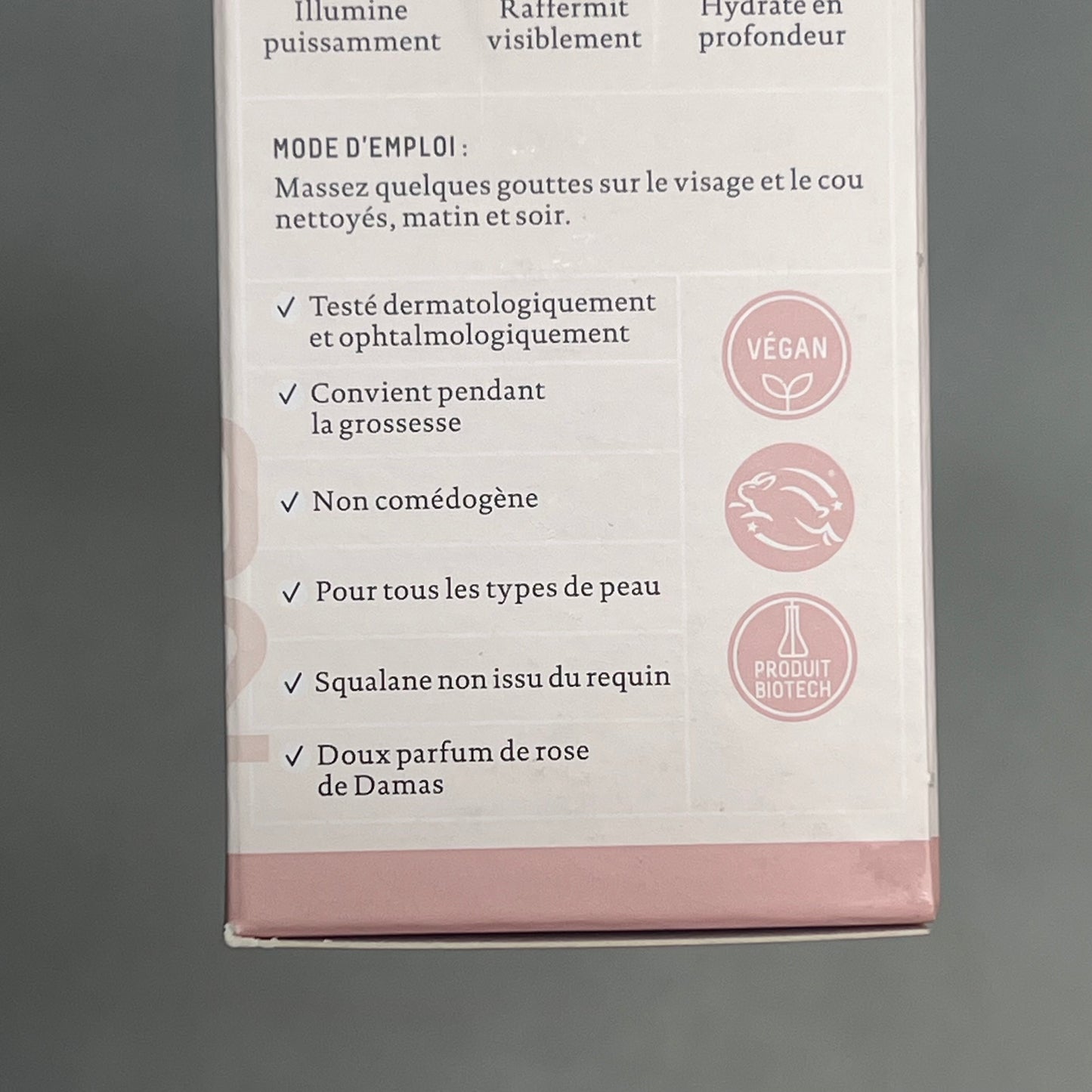 BIOSSANCE Squalene + Vitamin C Rose Oil For Skin Radiance & Suppleness 1 fl oz