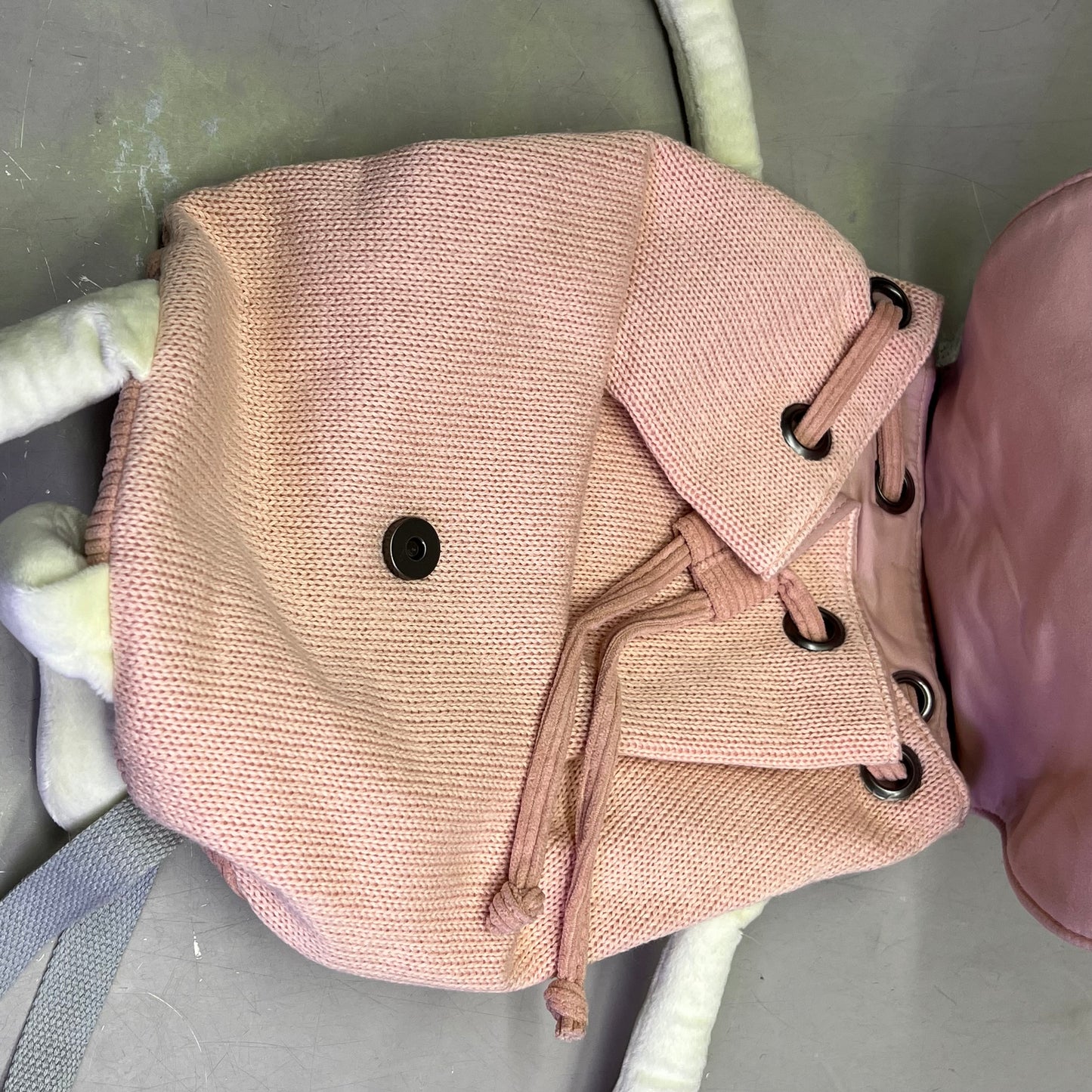 CROCHETTS Mochila Monito Kids Backpack 100% Natural Hypoallergenic Cotton Pink