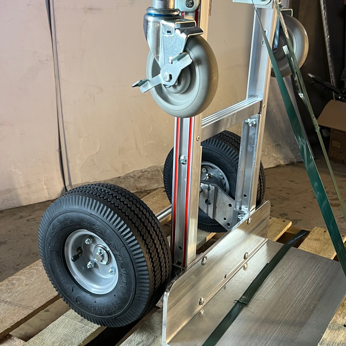 LIBERATOR 61" Aluminum Convertible Hand Truck - 18" x 9" Nose Plate