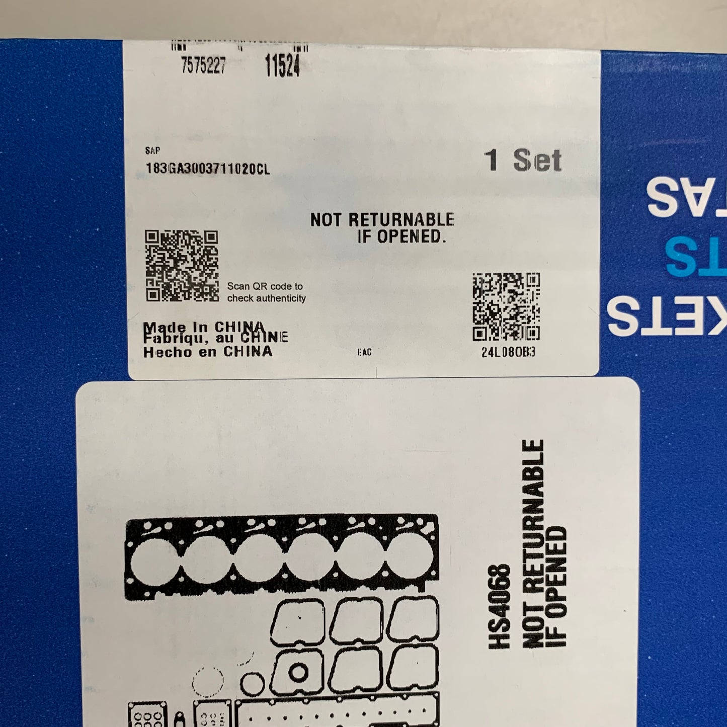 MAHLE Upper Head Gasket Set For 1989-1998 Dodge HS4068