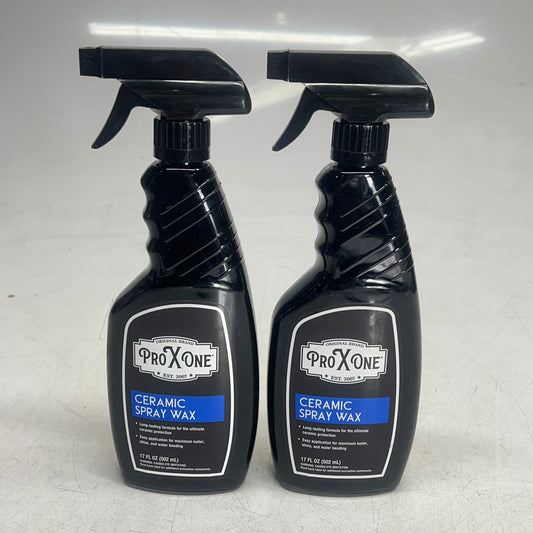 PRO X ONE (2 PACK) Ceramic Spray Wax Enhance Shine & Protection 17 Fl Oz  SW2