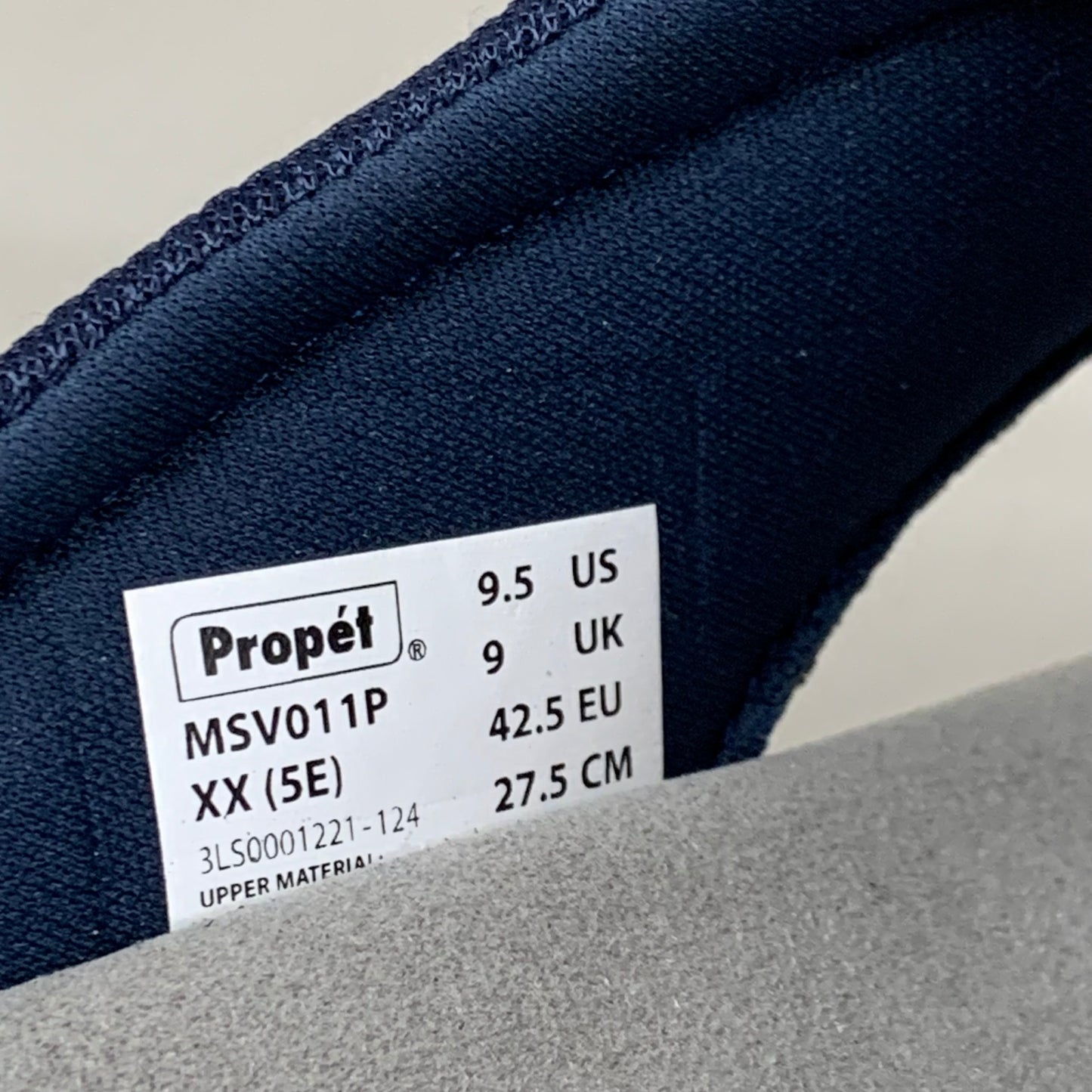 PROPET  Easton Cushion Flip Flop Sandal Leather Men's SZ 9.5 Navy MSV011PNVYE-09H