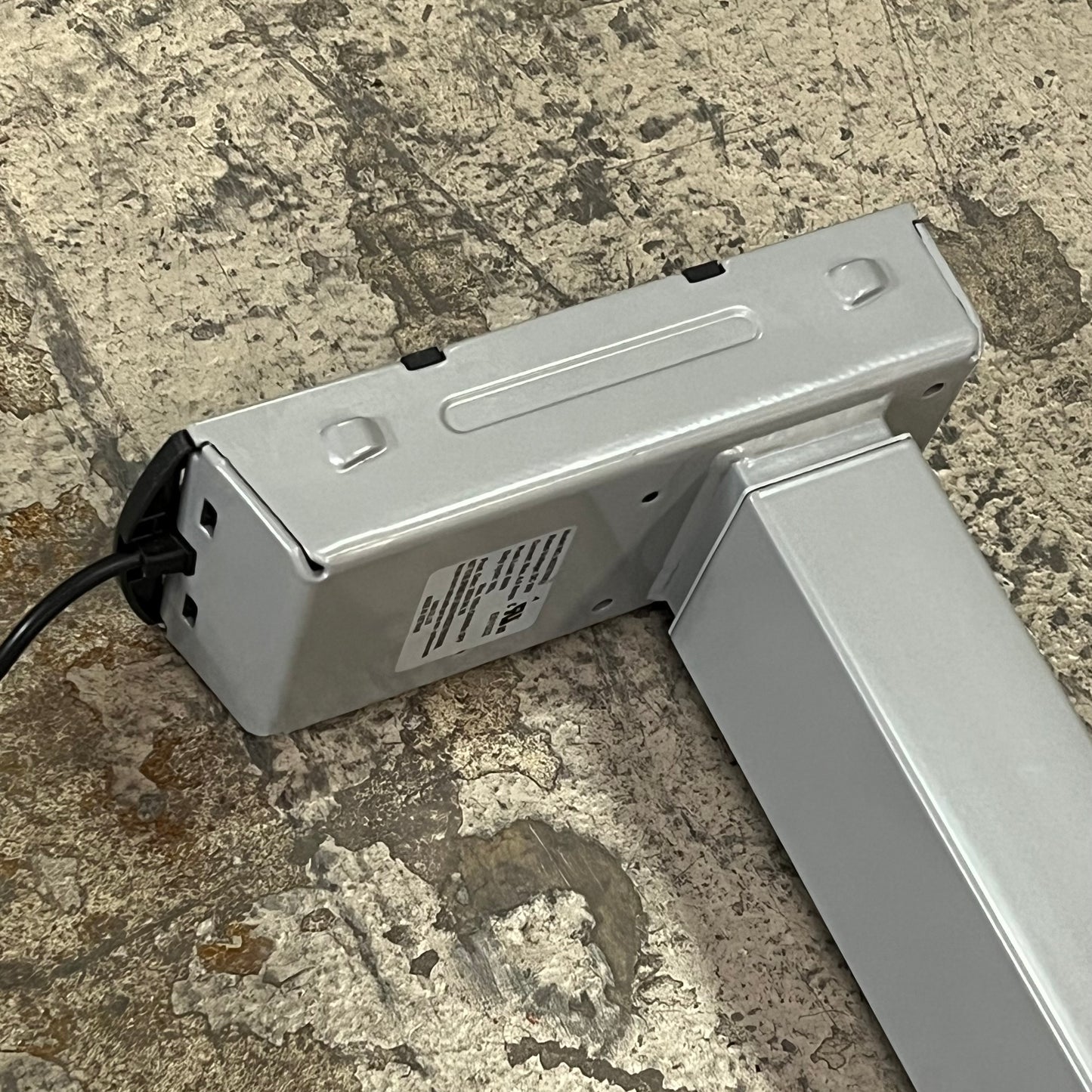 SIT ON IT Adjustable Desk Legs C-Leg Type w/ Motor (NO TABLETOP) Silver 80-016045-01