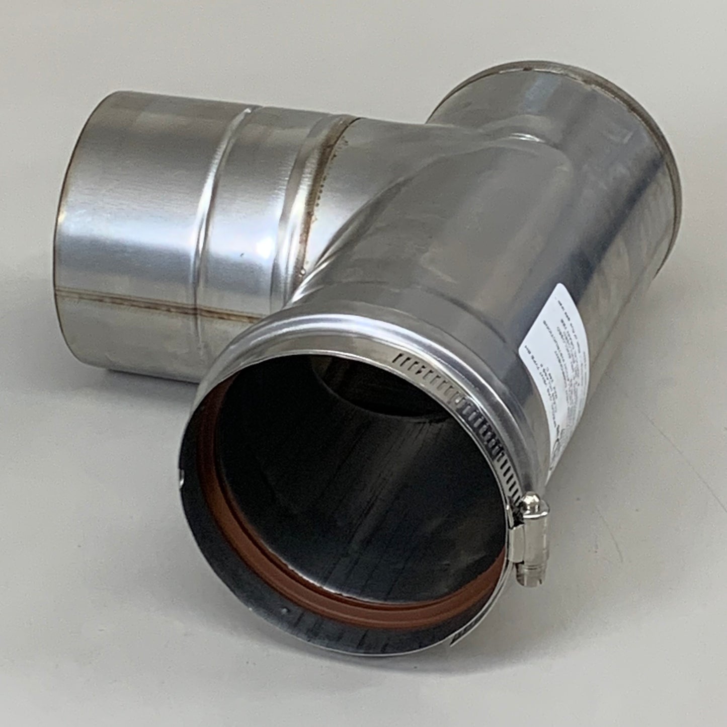 Z-FLEZ Z-Vent Condensation Drain Single Wall UL Tested 4" Dia Silver 2SVEVWCF04