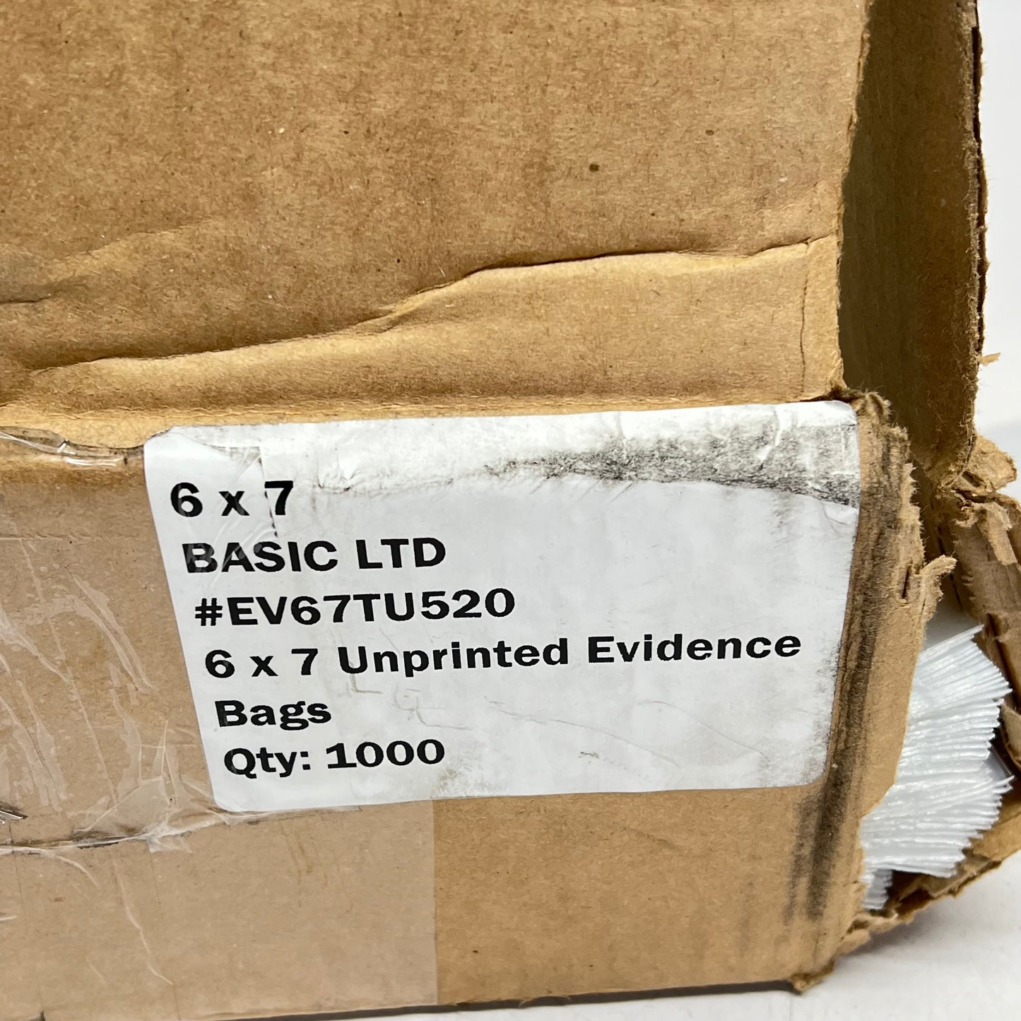 ZA@ (1000 PACK) Small Sealable Plastic Bags 7"x6" Clear