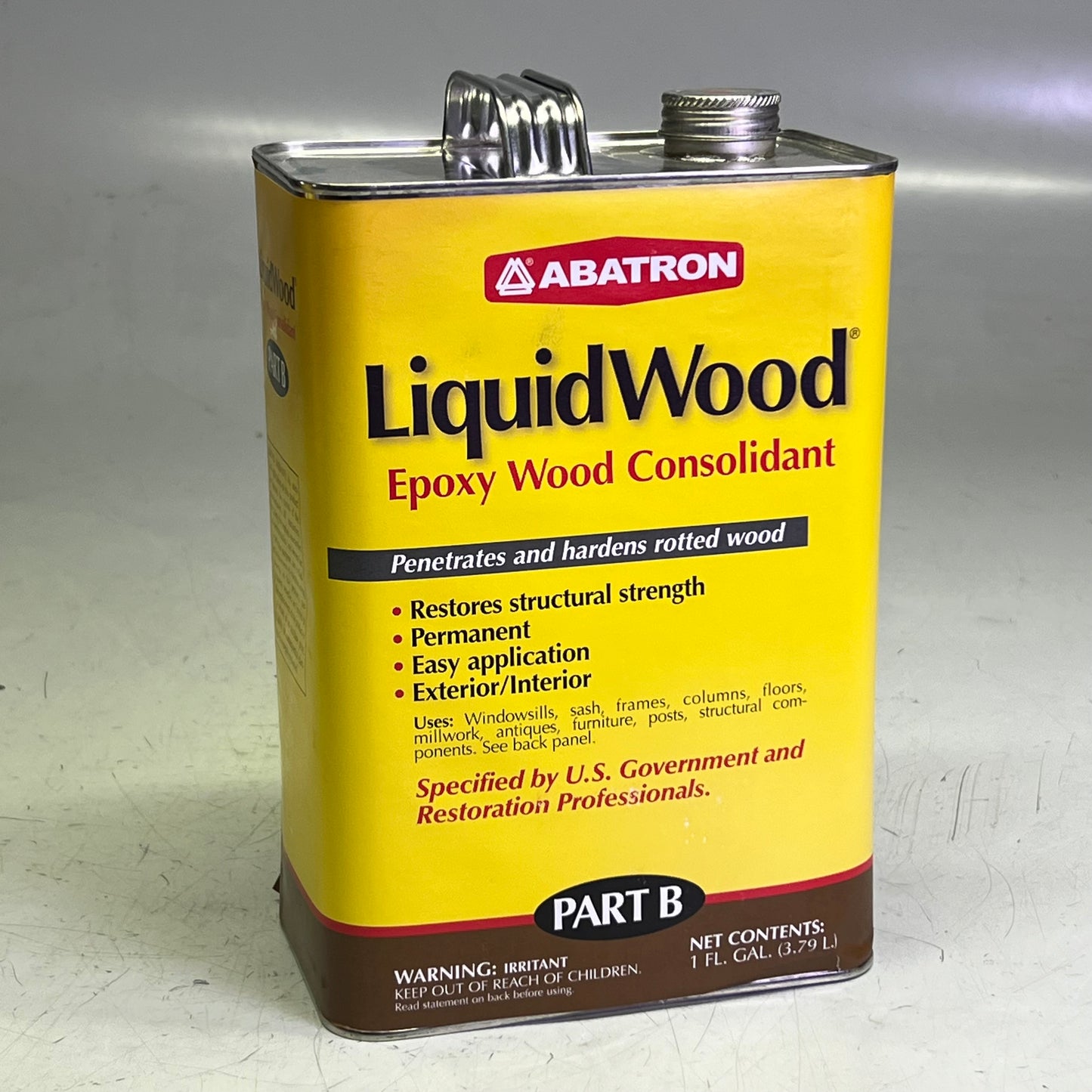 ZA@ ABATRON (2 PACK) Liquid Wood Epoxy Wood Consolidant 1 Gal. (New Other, Cosmetic Damage)