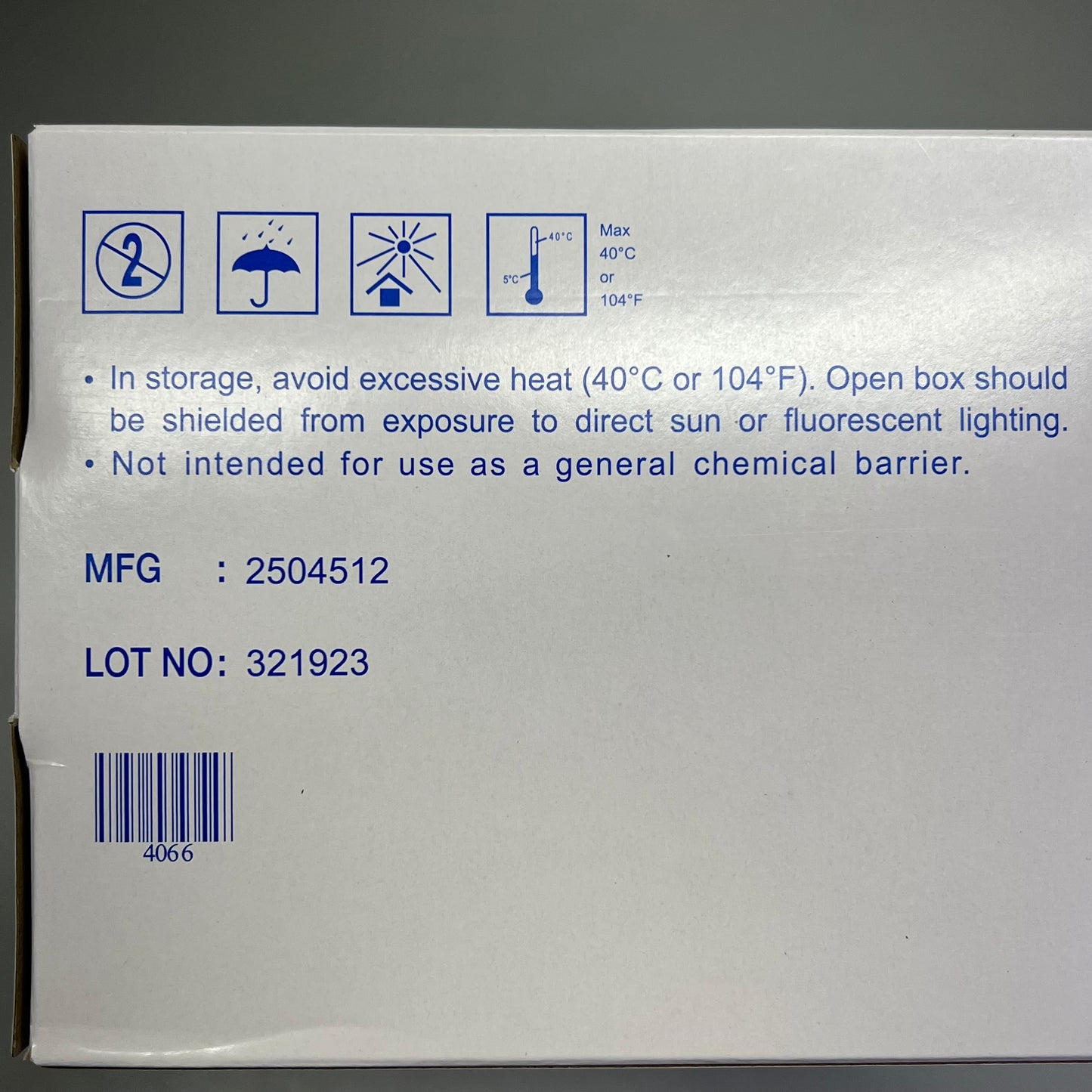 NBD (1 BOX, 10,000 EACH) Disposable Vinyl Powder Free Gloves SZ XL Clear 4066