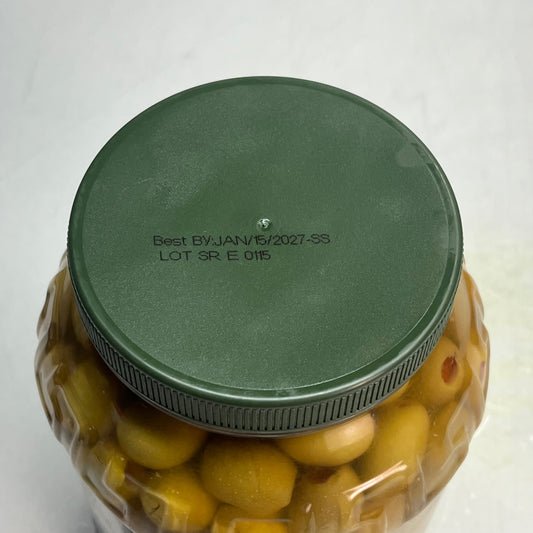 ZA@ MARIO Queen Olives Stuffed W/ Minced Pimiento Gluten Free Kosher 80 oz BB 01/27 B