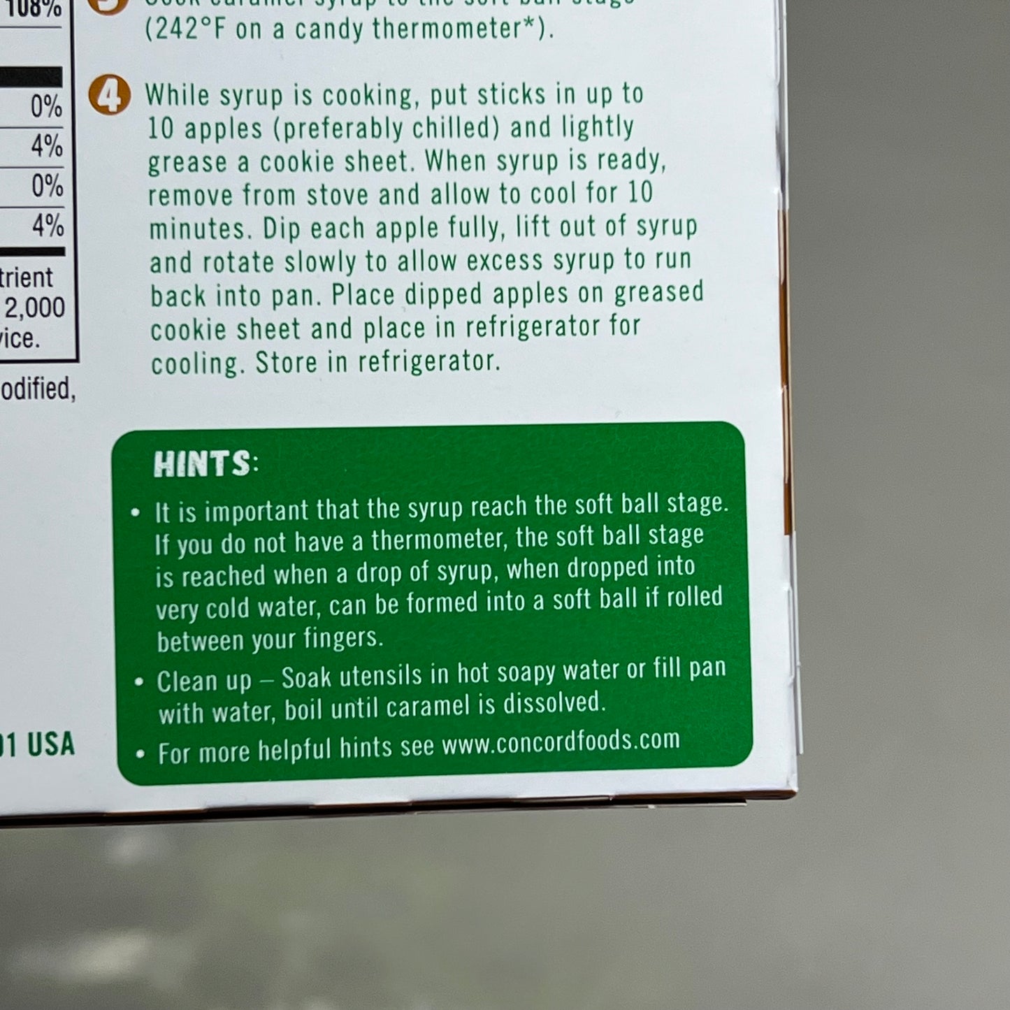 CONCORD FOODS (6 PACK) Caramel Apple Kit Makes 10 Apples 5oz BB 06/26